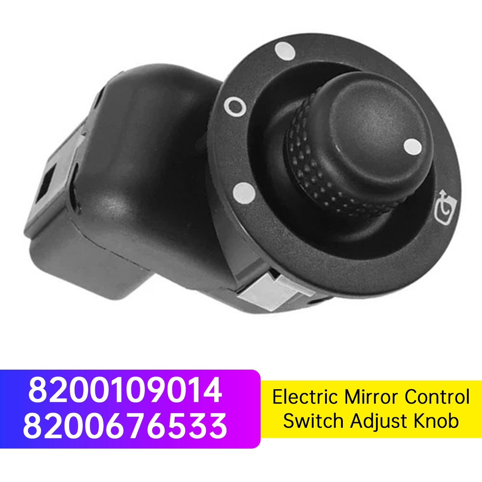 Electric Mirror Control Switch Adjust Knob for Renault 8200109014 8200676533