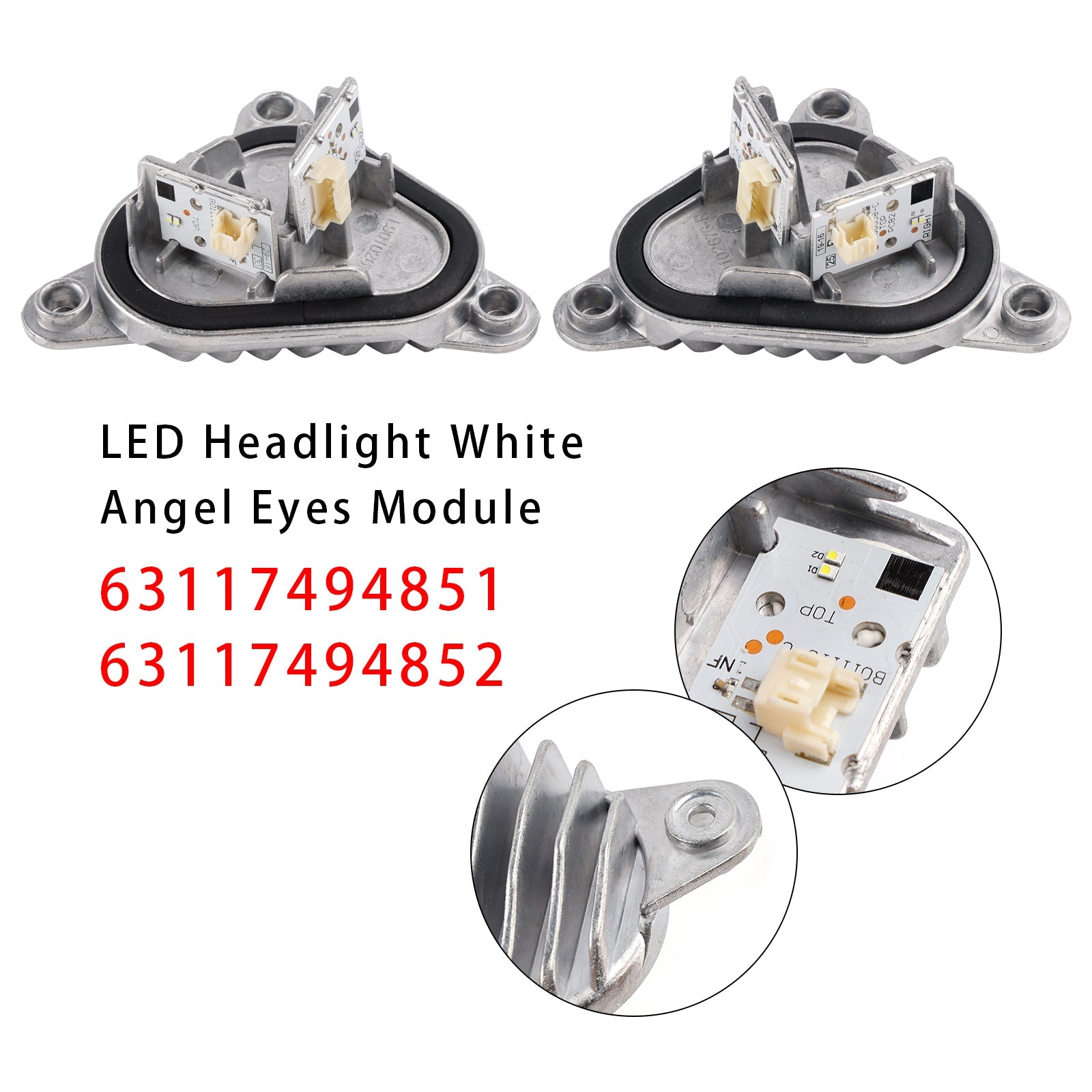 2PCS Angel Eye DRL LED Module For BMW M2 2series F22 F23 F87 M240i 220i White