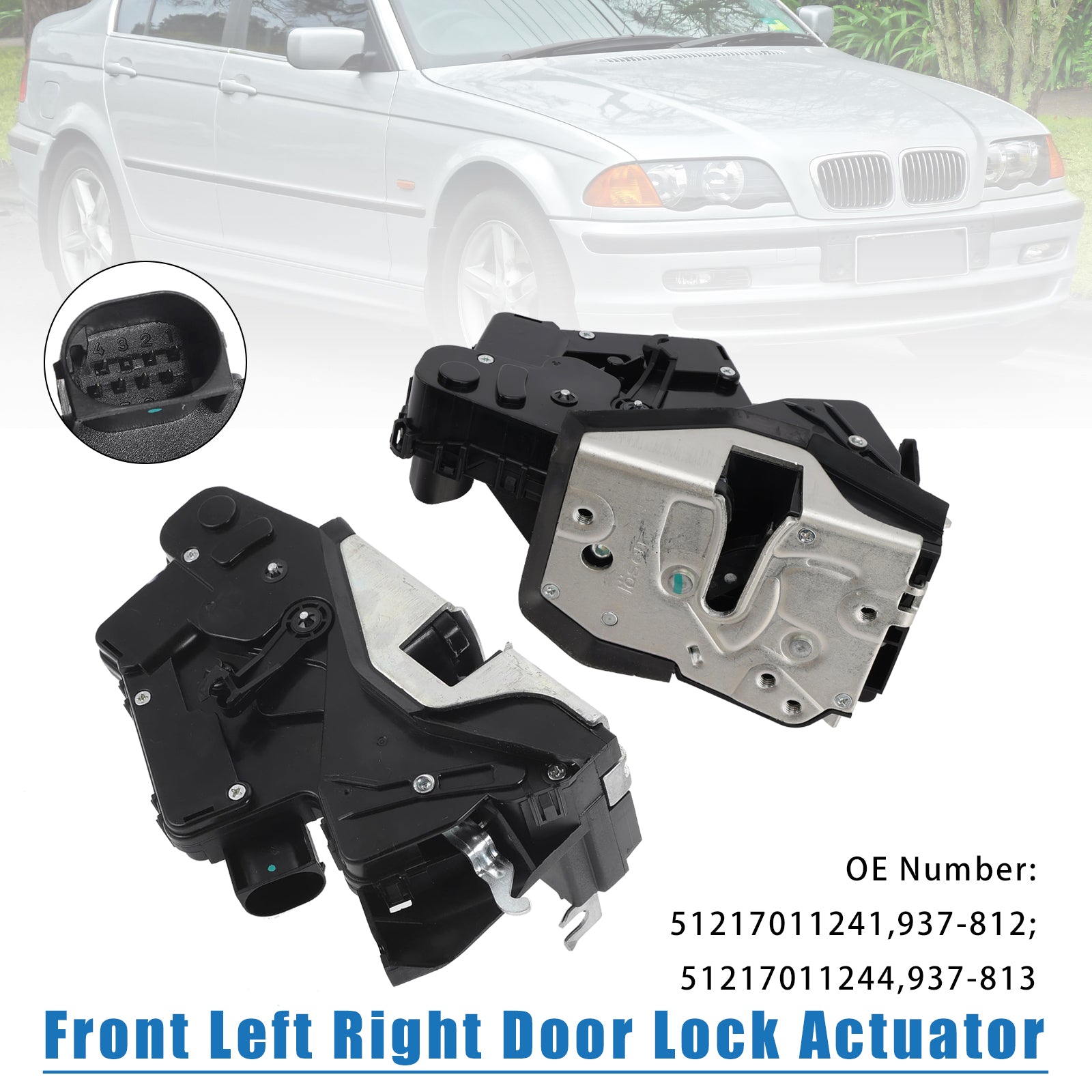 2000/09-2005/02 BMW 3 Series Touring 320d E46 2.0L Left + Right Door Lock Actuator 51217011244