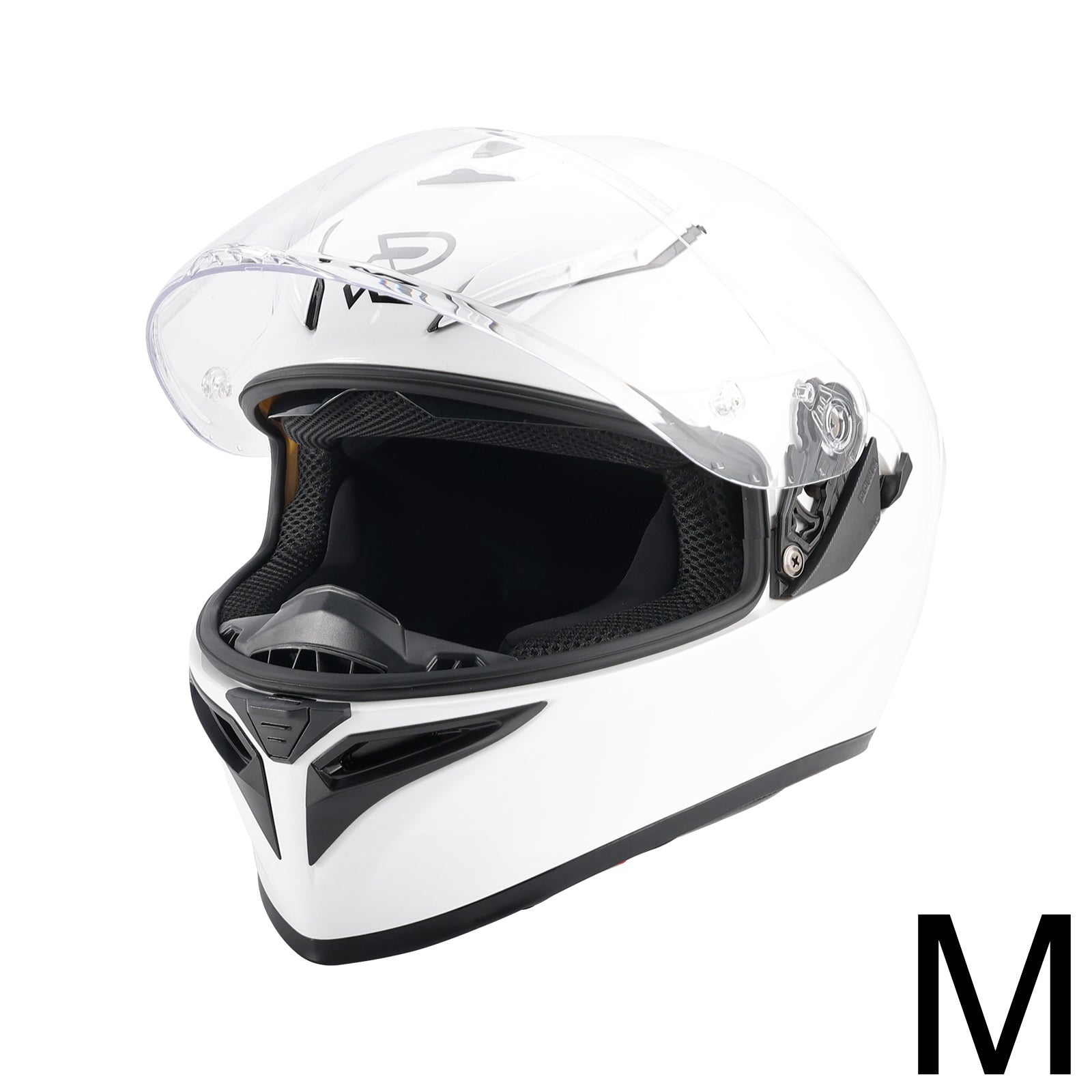 DOT Motorcycle Helmet Adult Street Full Face White