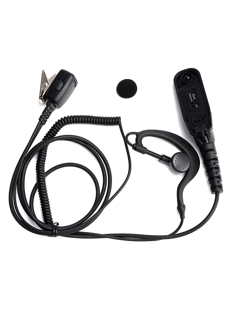 8268-614 Curved Earhook Headset For XPR6380 XiR P8260 DP3600 APX6000 GP328D
