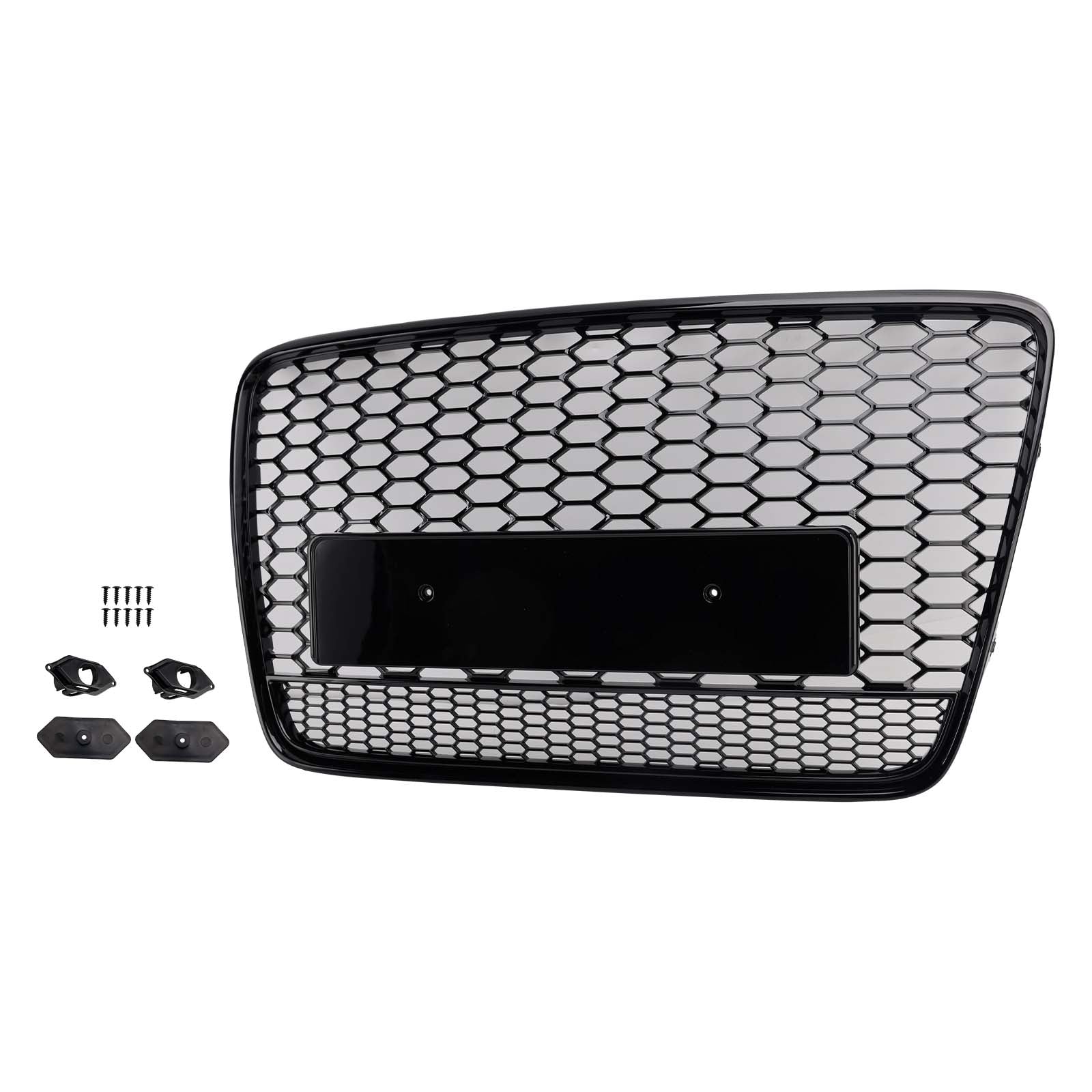 2005-2015 Fit for Audi Q7 Gloss Black Front Bumper Radiator Vent Mesh Grill Grille