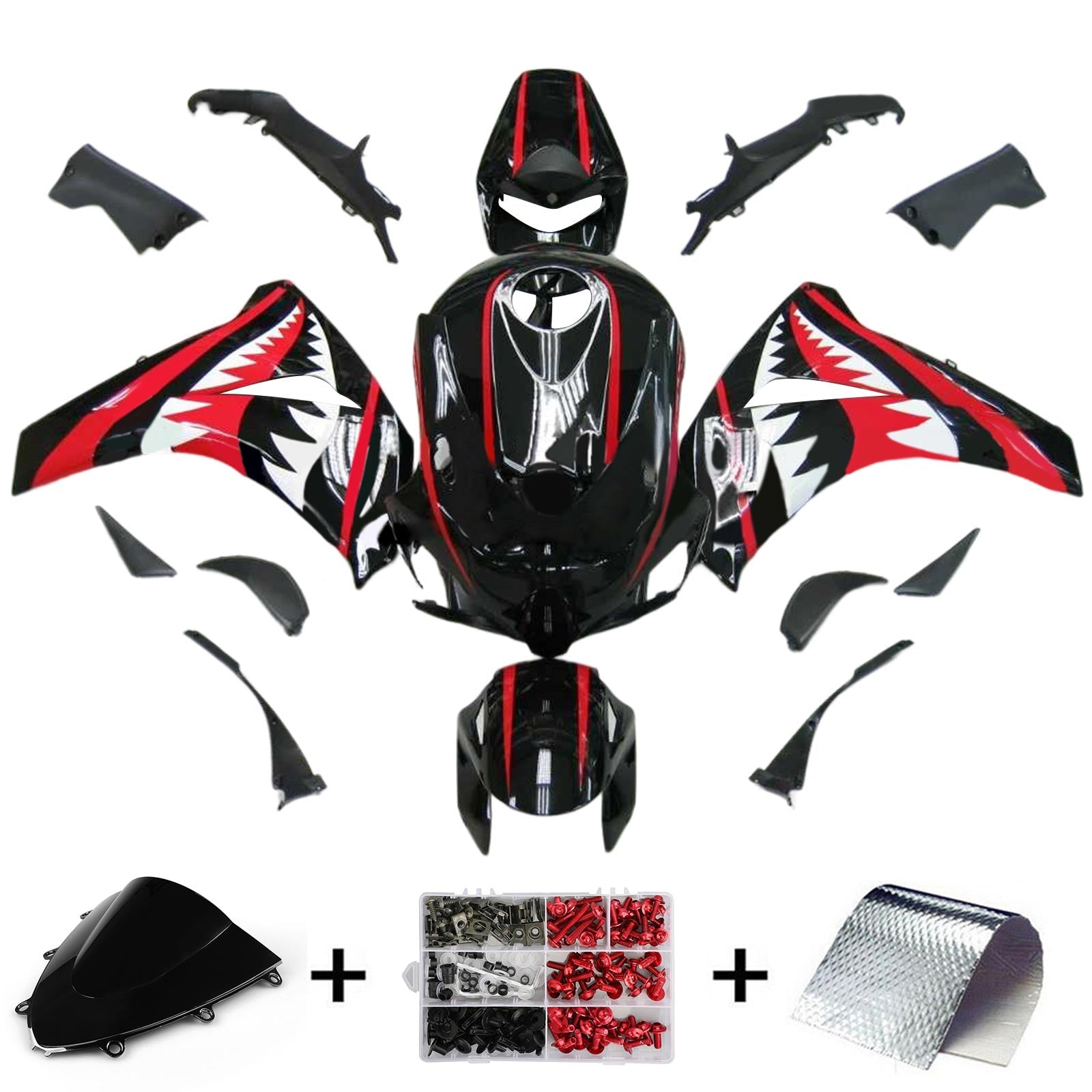 Honda CBR1000RR 2008-2011 Fairing Kit Bodywork Plastic ABS