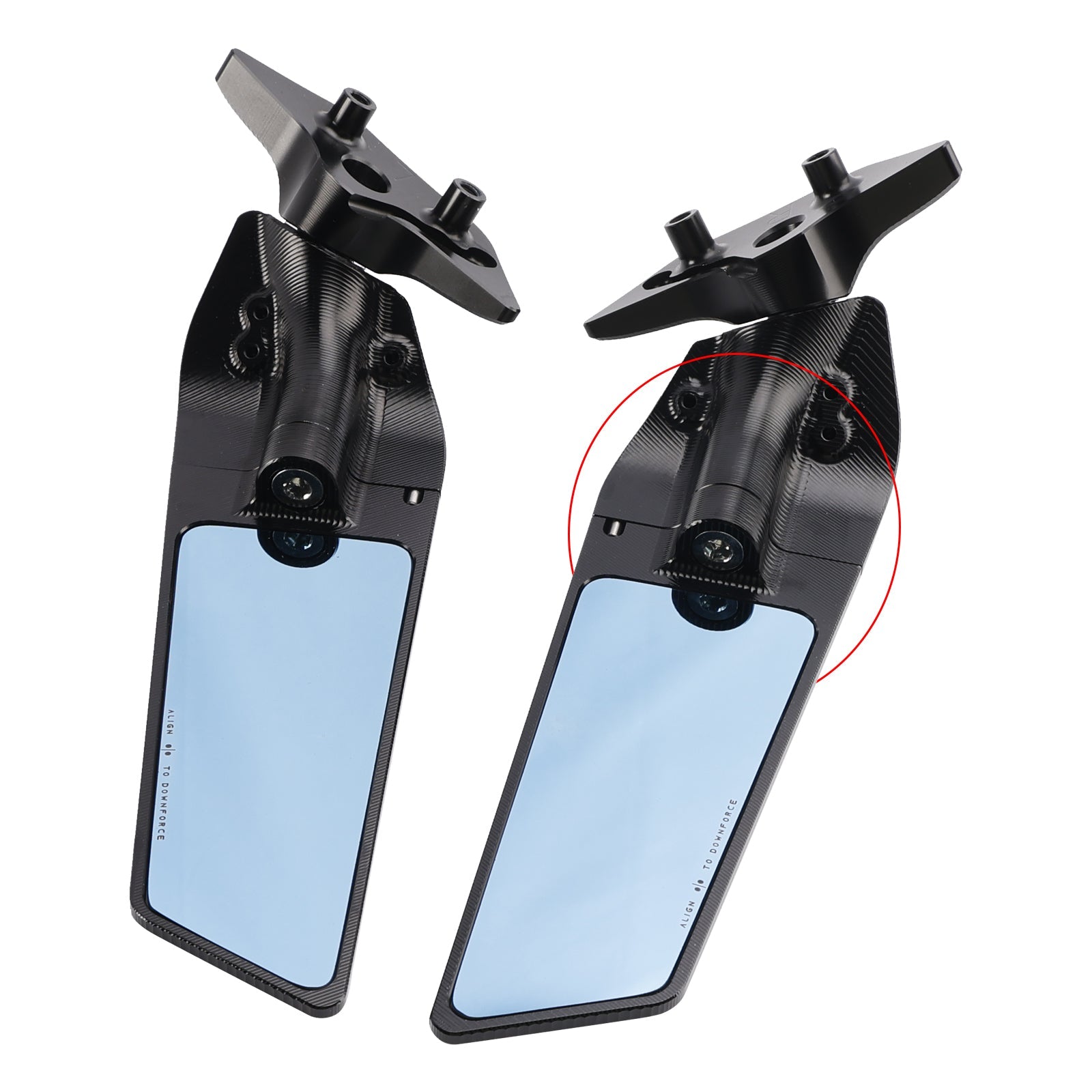 CNC Aluminum Winglet Mirror Wing Mirror For BMW S 1000 RR S1000RR 2020-2025