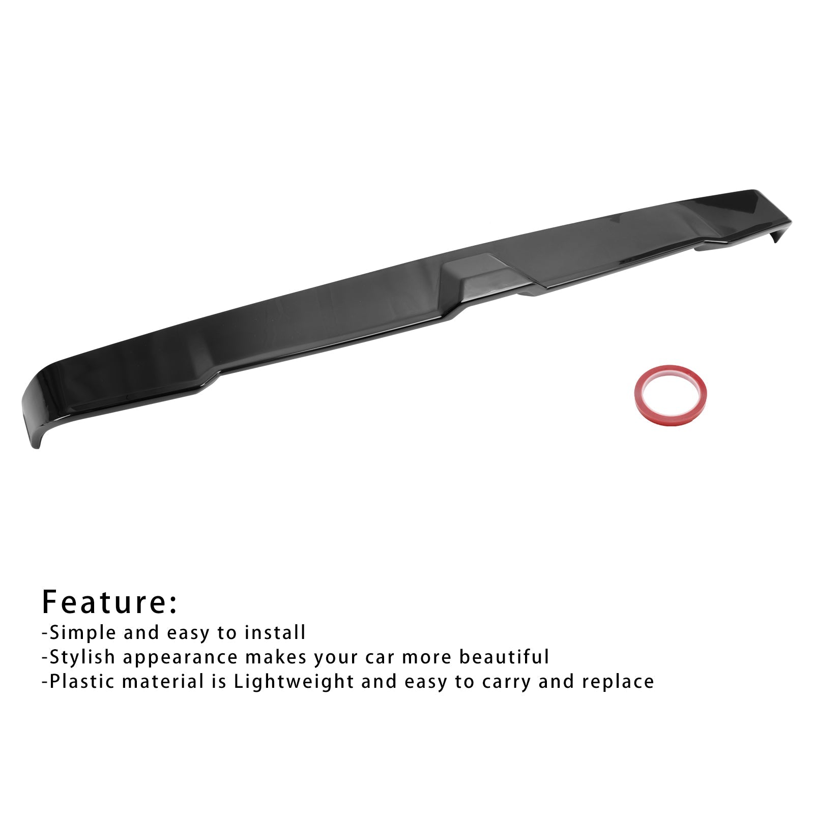 Gloss Black Rear Boot Spoiler Roof Fit Chery Jetour Traveler T2 2023-2024