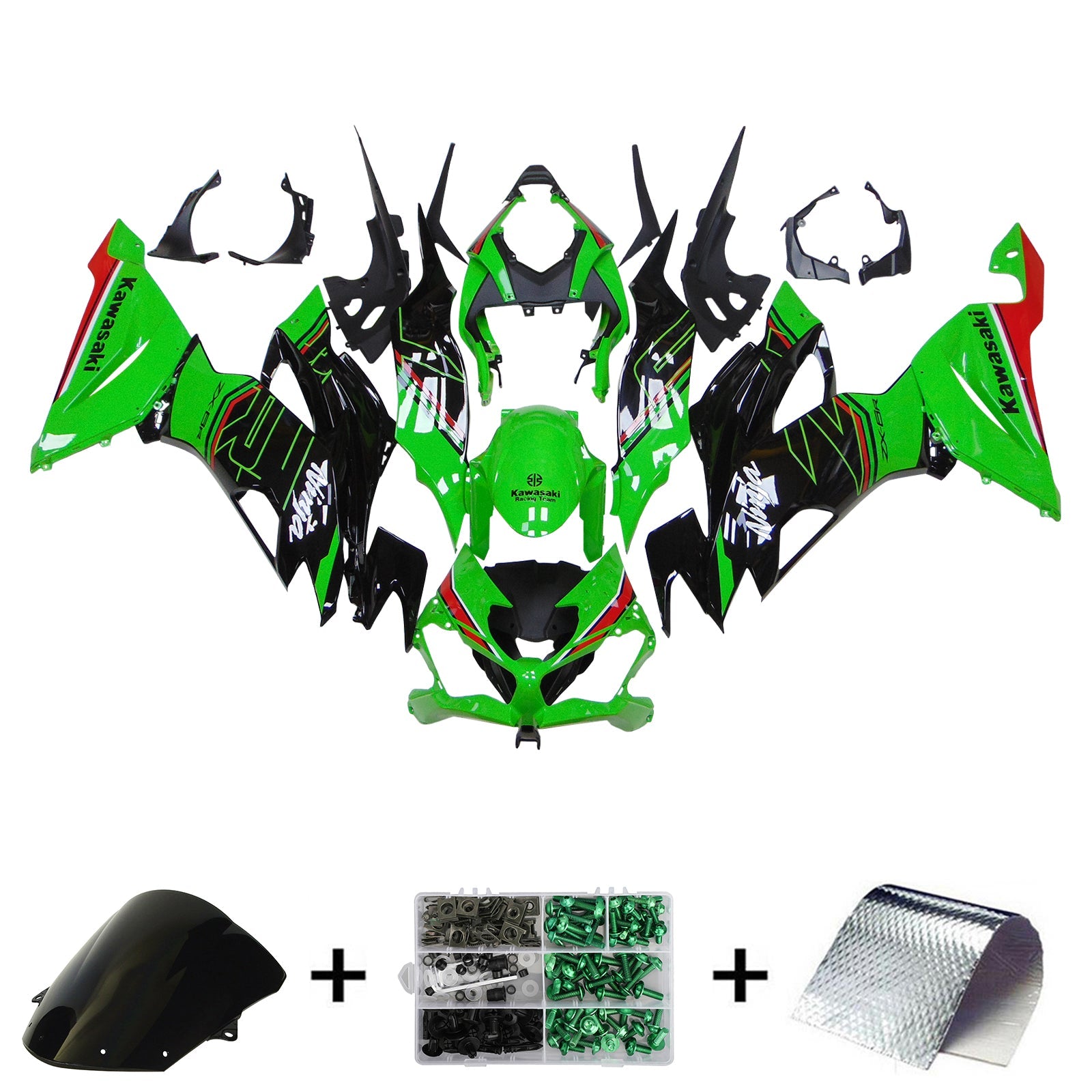 Kawasaki ZX6R 2019-2023 Fairing Kit Bodywork Plastic ABS