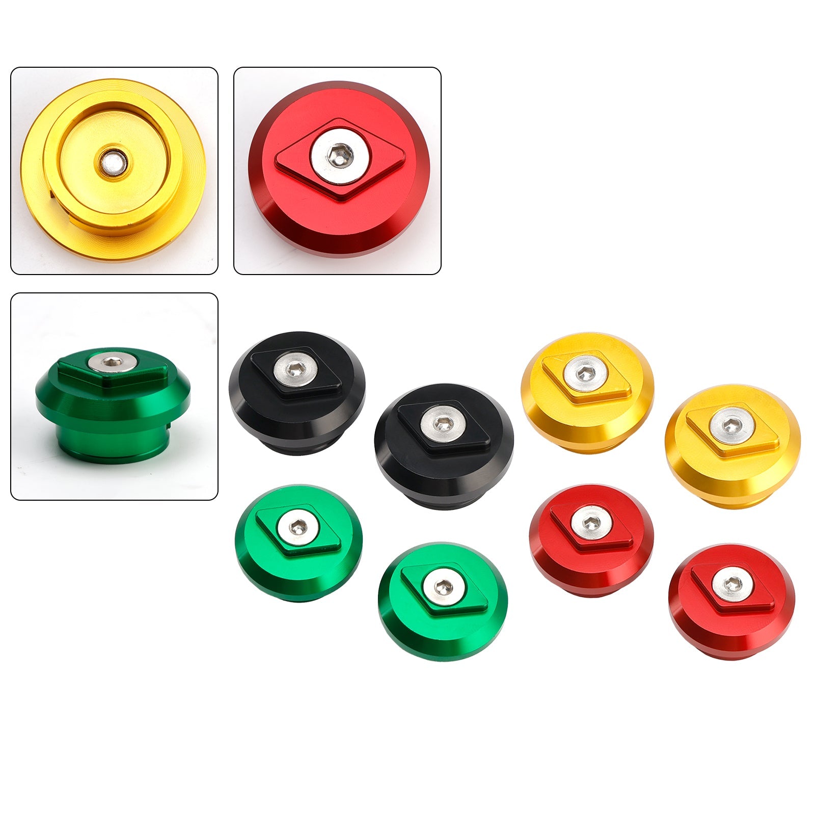 2024 2025 KAWASAKI NINJA 500 PAIR BILLET ALUMINUM FRAME PLUGS