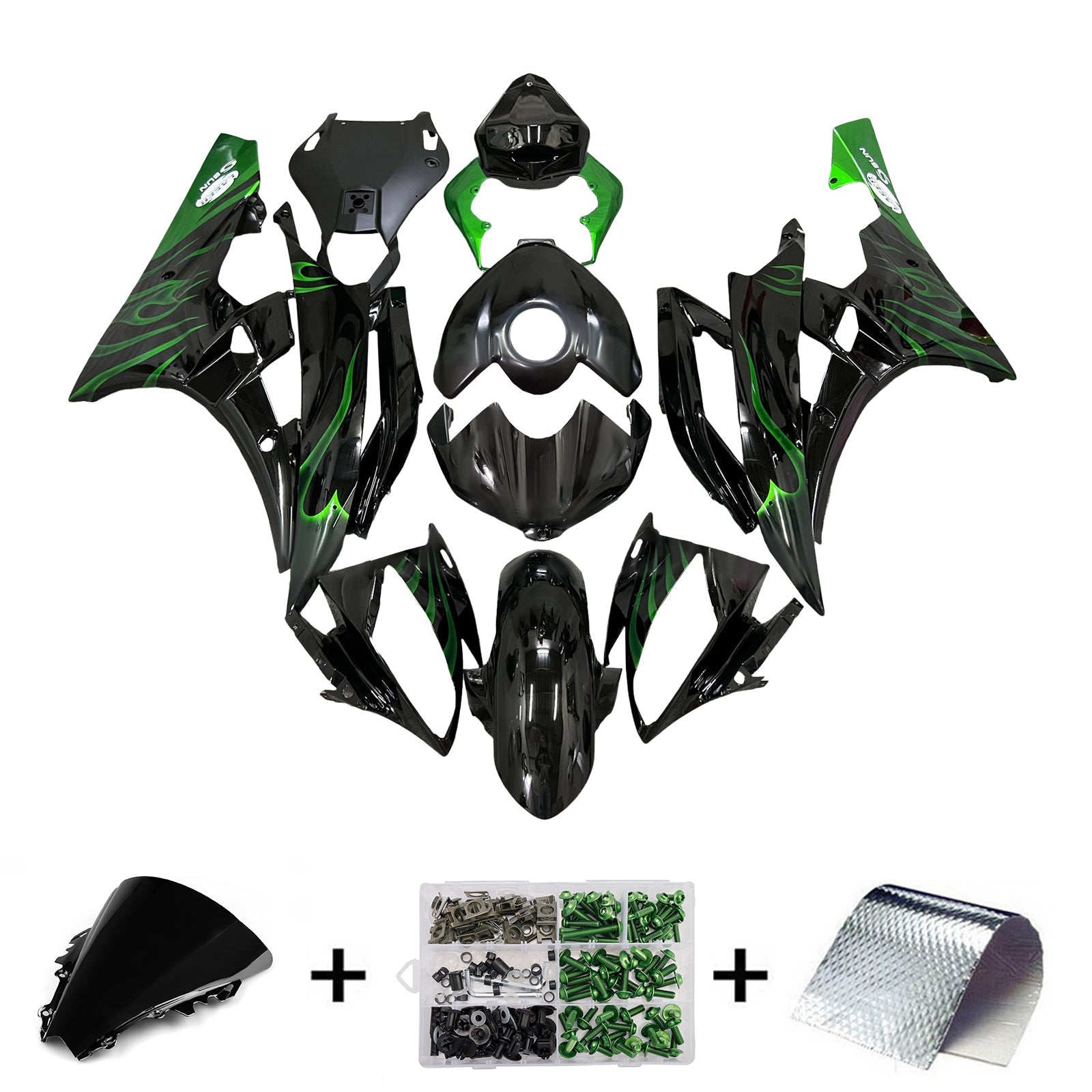 Injection Fairing Kit Bodywork Plastic ABS For Yamaha YZFR6 YZF-R6 2006-2007