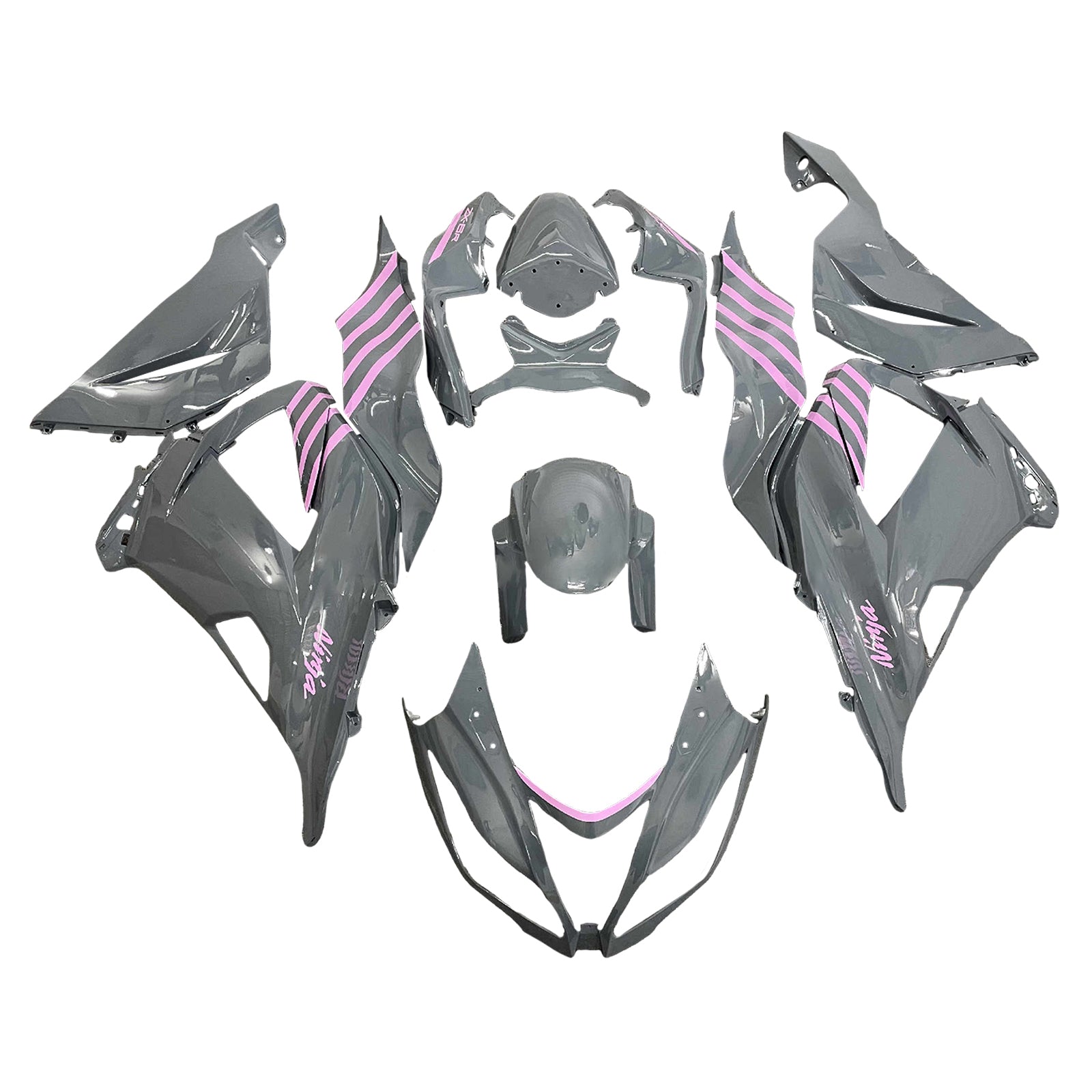 Injection Fairing Kit Bodywork Plastic ABS fit For Kawasaki ZX6R 636 2013-2018