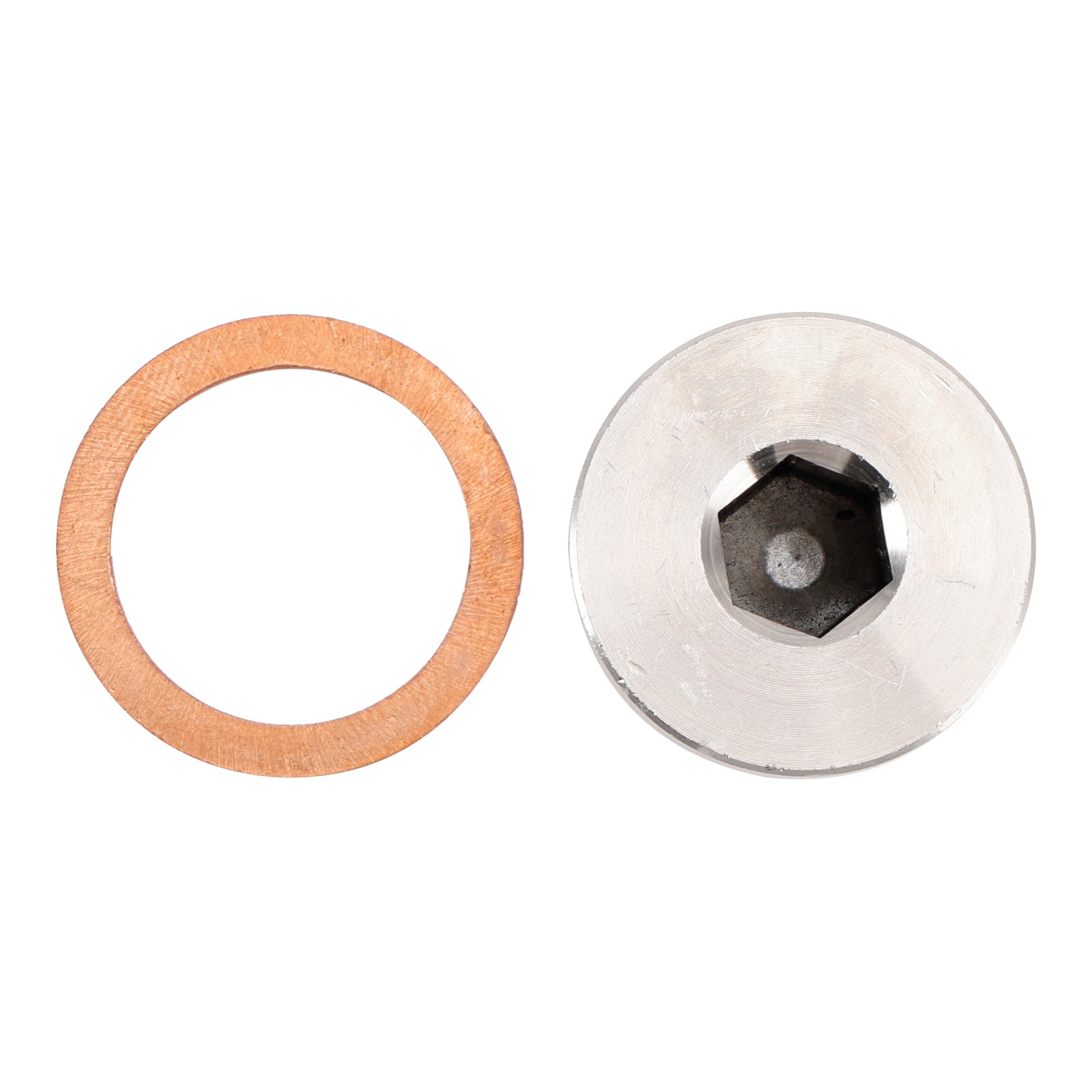 M18 x 1.5mm Inner Hex Head Sensor Blanking Plug Cap Drain 304 Stainless Steel