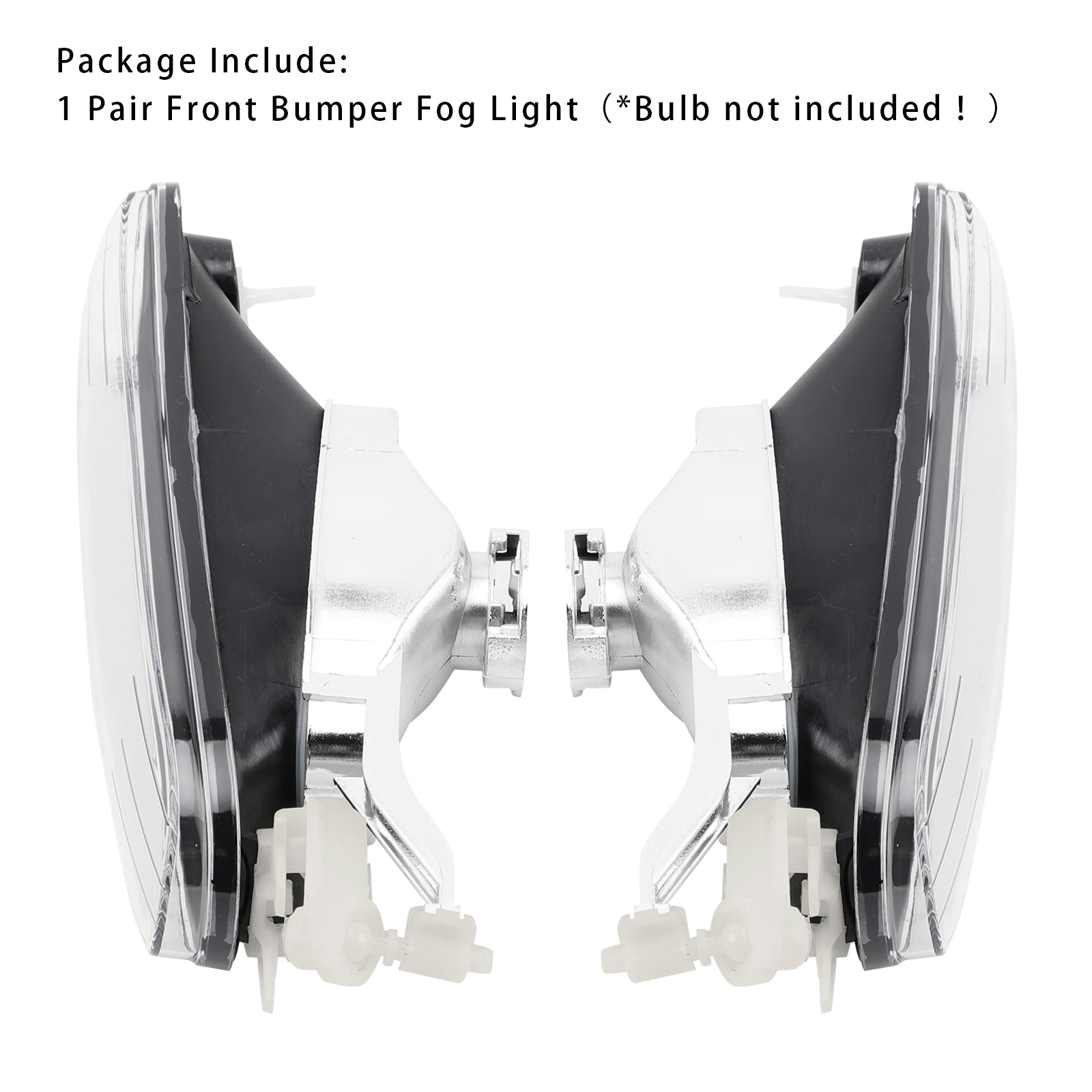 Pair Front Bumper Fog Light Without Blubs For E46 323i 325i 1998-2001（Pre-LCI）