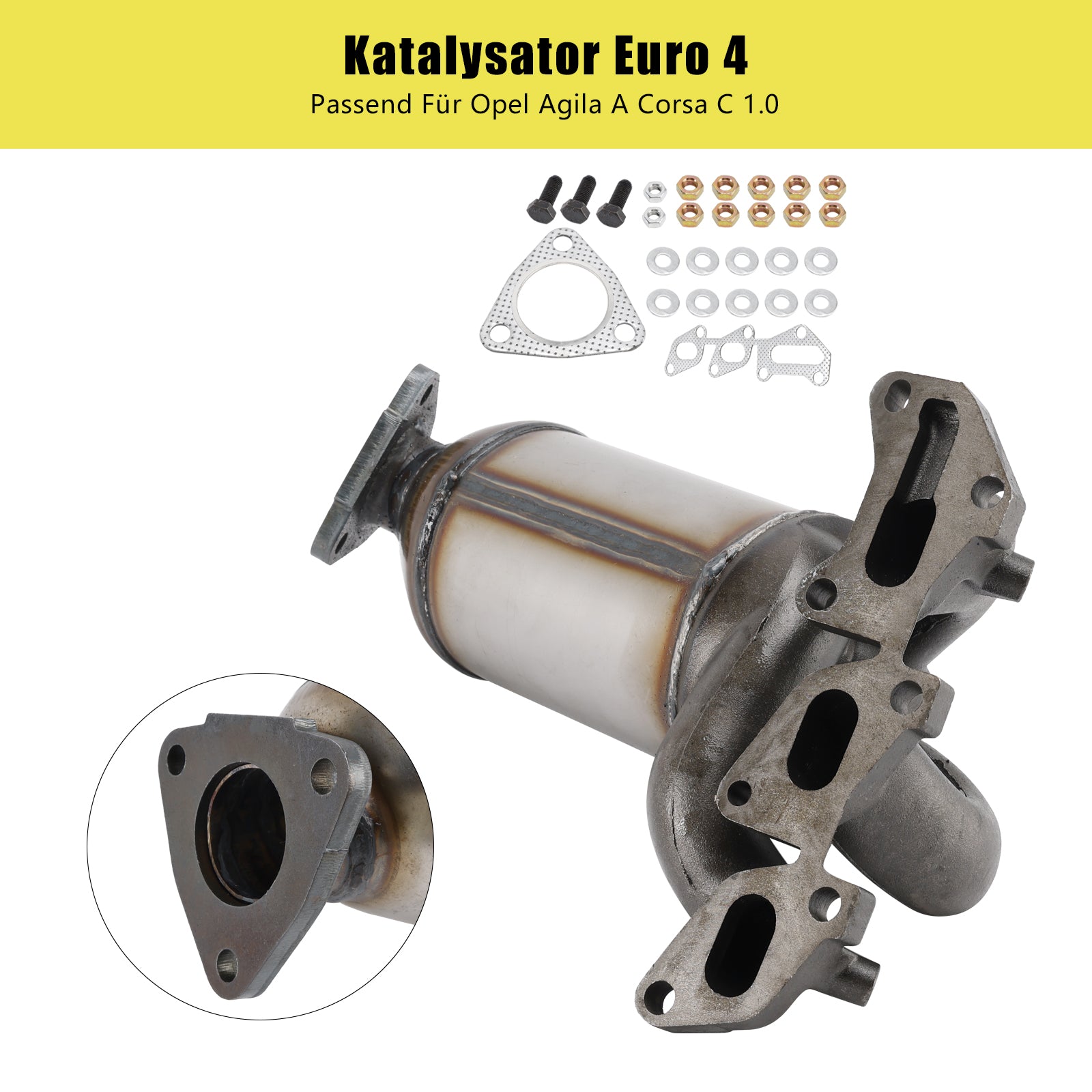 2003/08-2007/12Opel Agila (A)  H00 1.0 998 ccm, 44 KW, 60 PS Front Catalytic converter 849415 R1620089