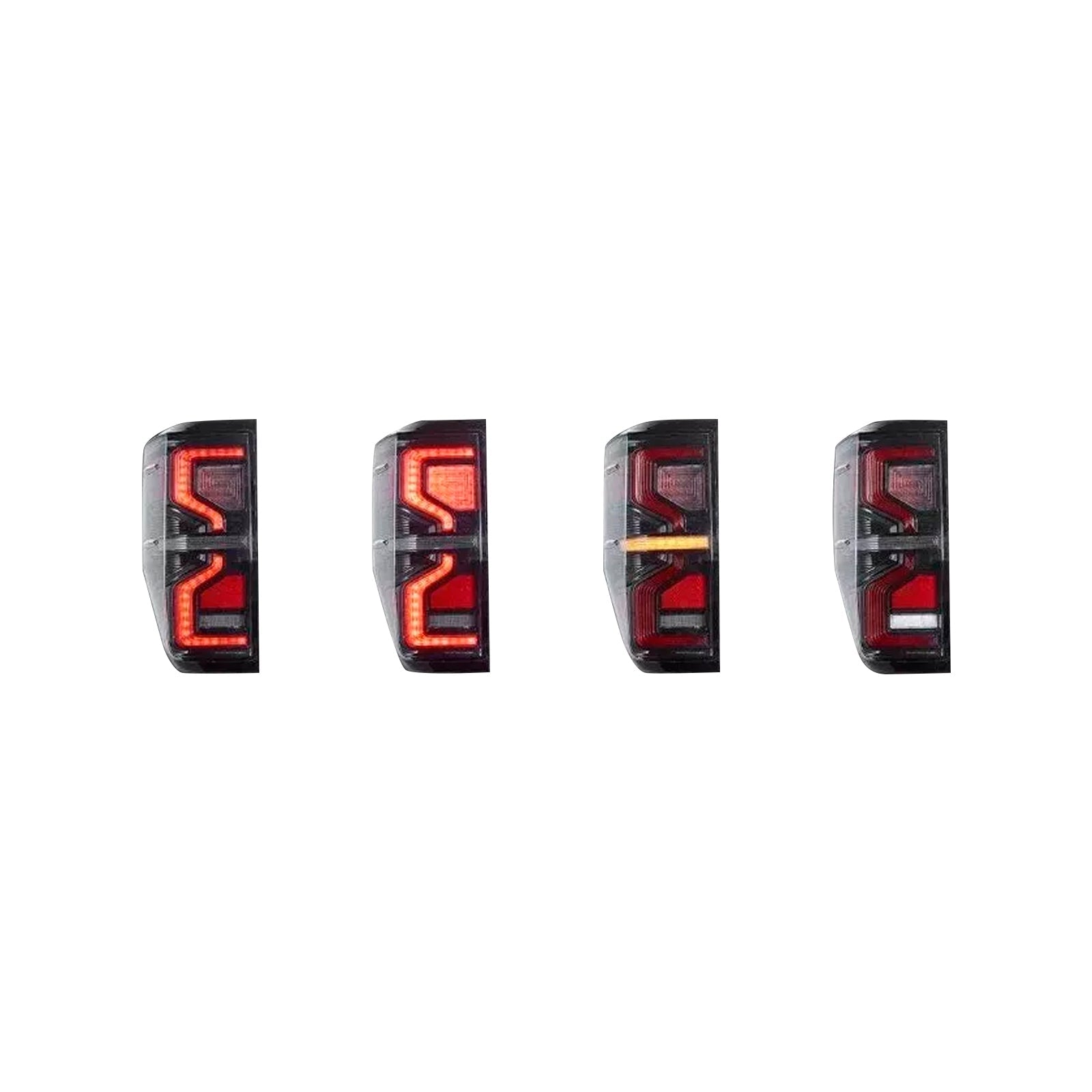 2012-2021 Ford Ranger T6 T7 T8 PX1 PX2 PX3 LED Black Clear Rear Tail Light Lamp