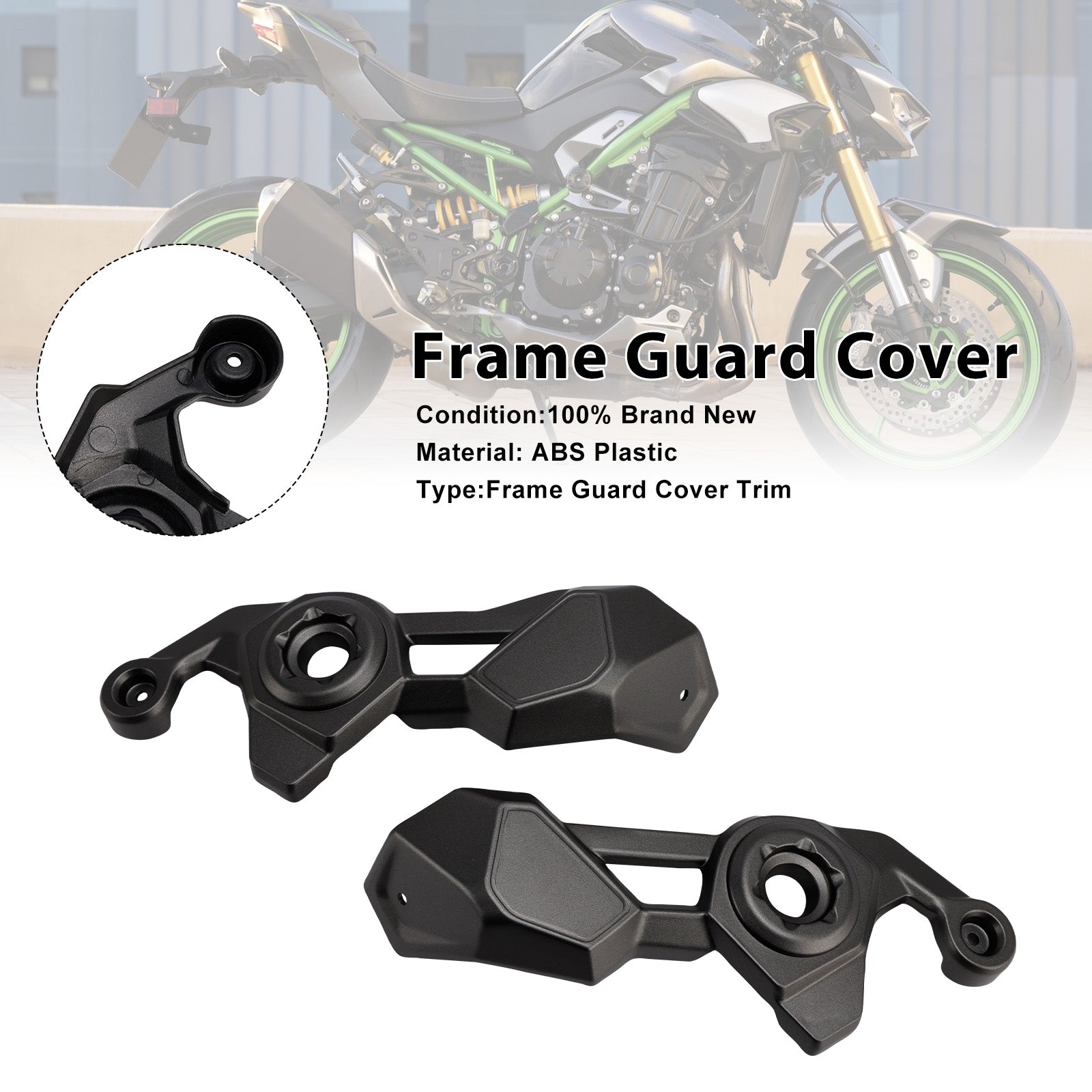 Frame Side Cover Panel Guard Fairing For Kawasaki Z900 2025-2026