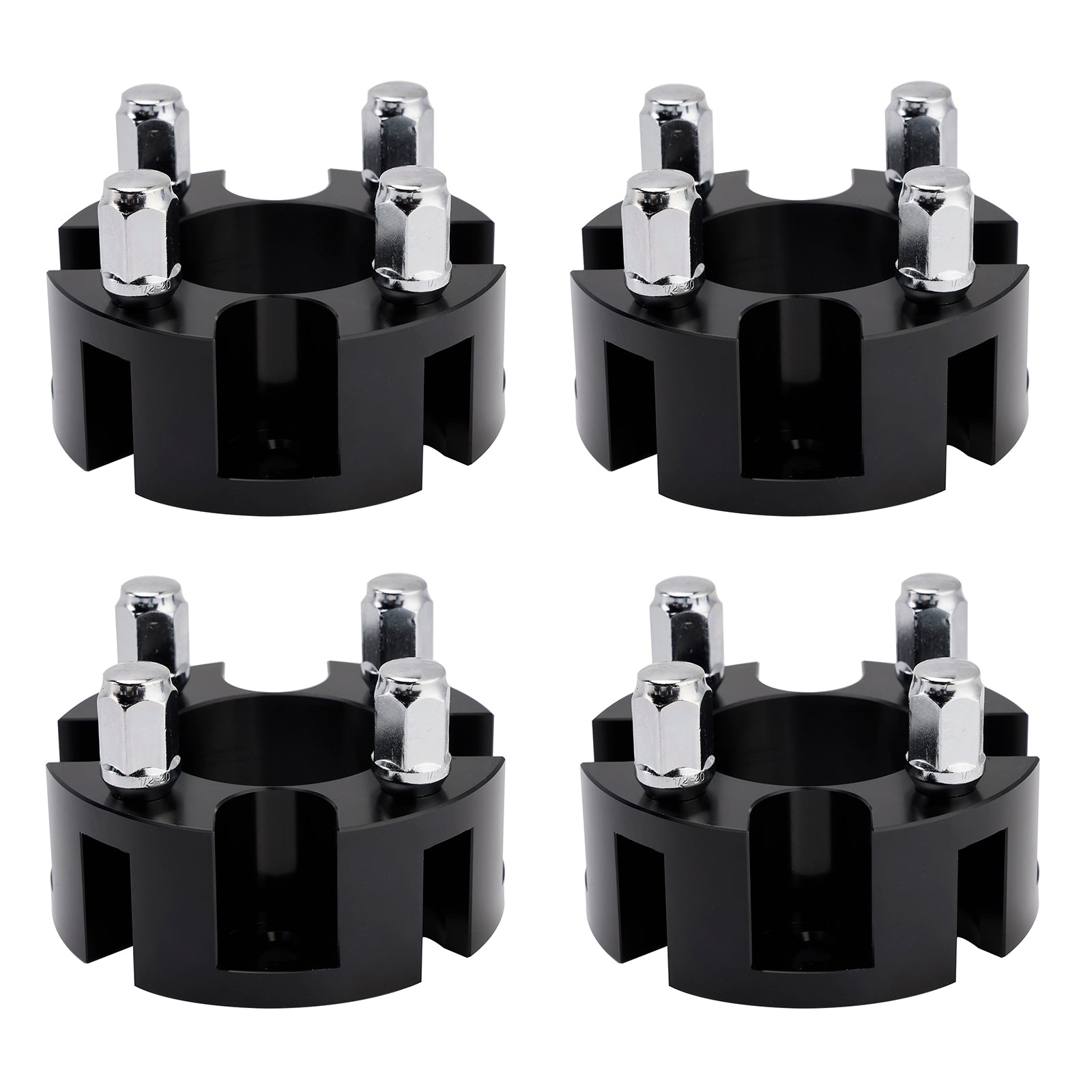 2" Wheel Spacers Kit Cable Golf Carts Lug Nuts Black For Yamaha Club Car Ezgo