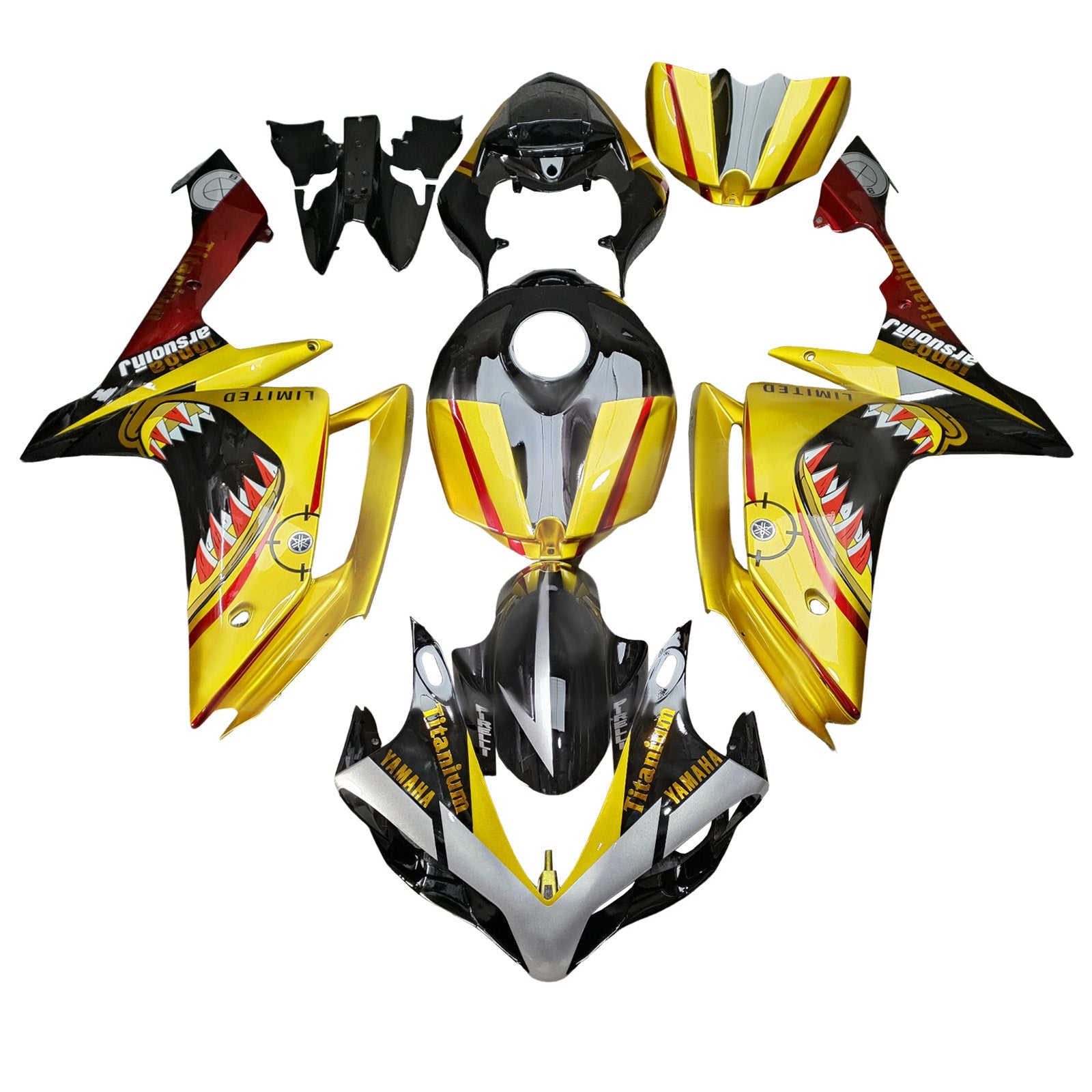 Injection Fairing Kit Bodywork Plastic ABS For Yamaha YZFR1 YZF-R1 2007-2008