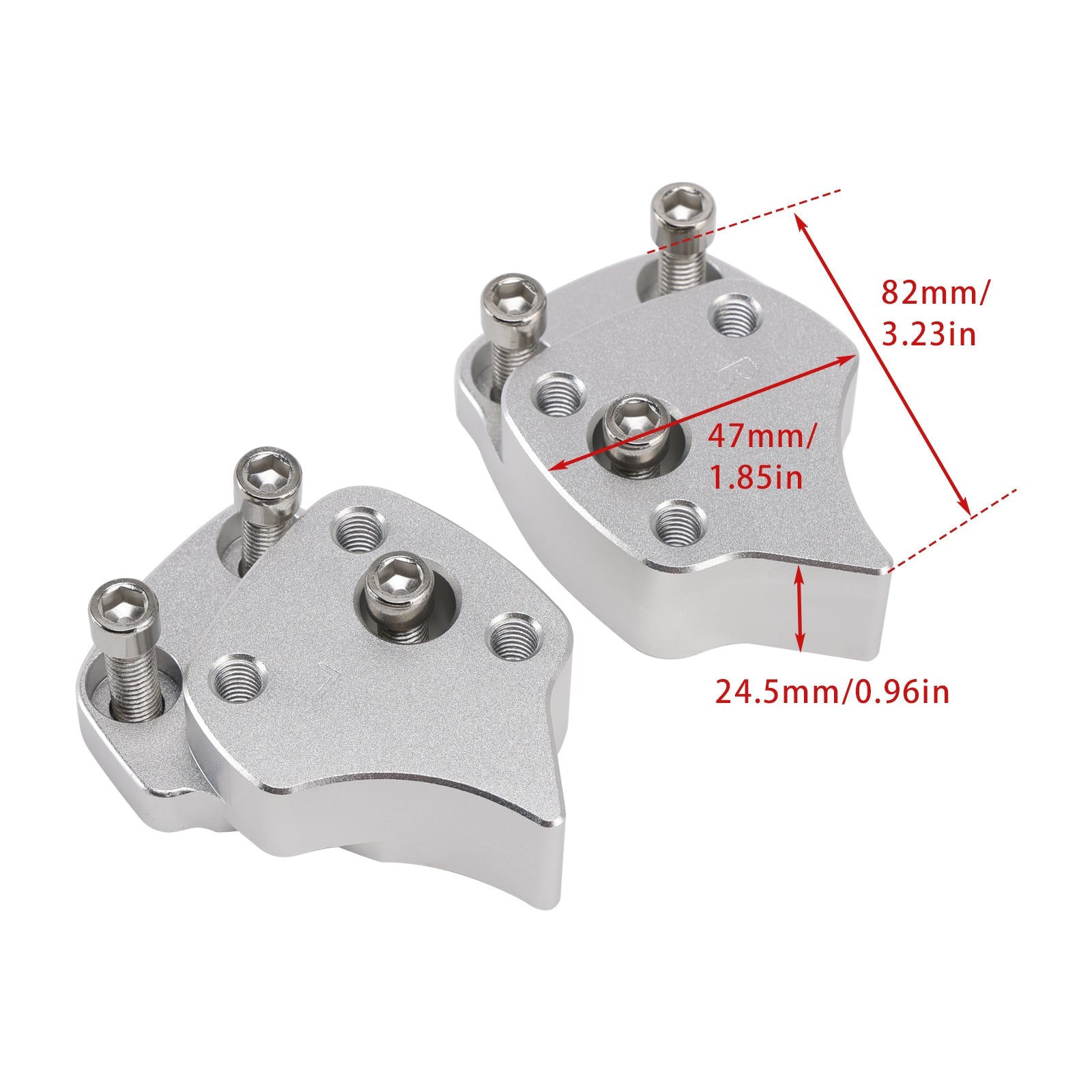 SPESSORI RIALZI RISER MANUBRIO PER YAMAHA FJR 1300 FJR1300 RP04 RP11 2001>2005