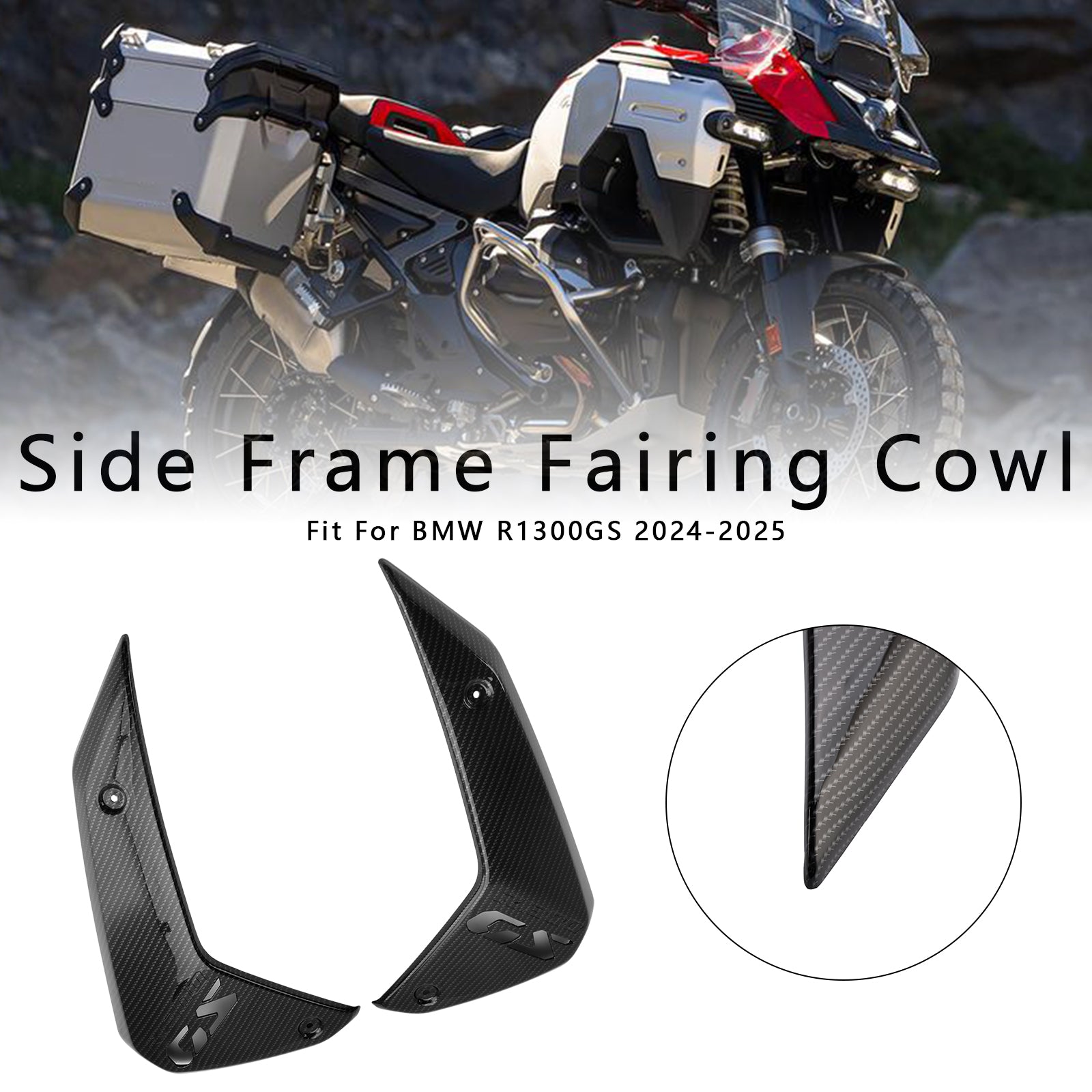 2024-2025 BMW R1300GS Side Frame Fairing Cowl Guards Radiator Cover