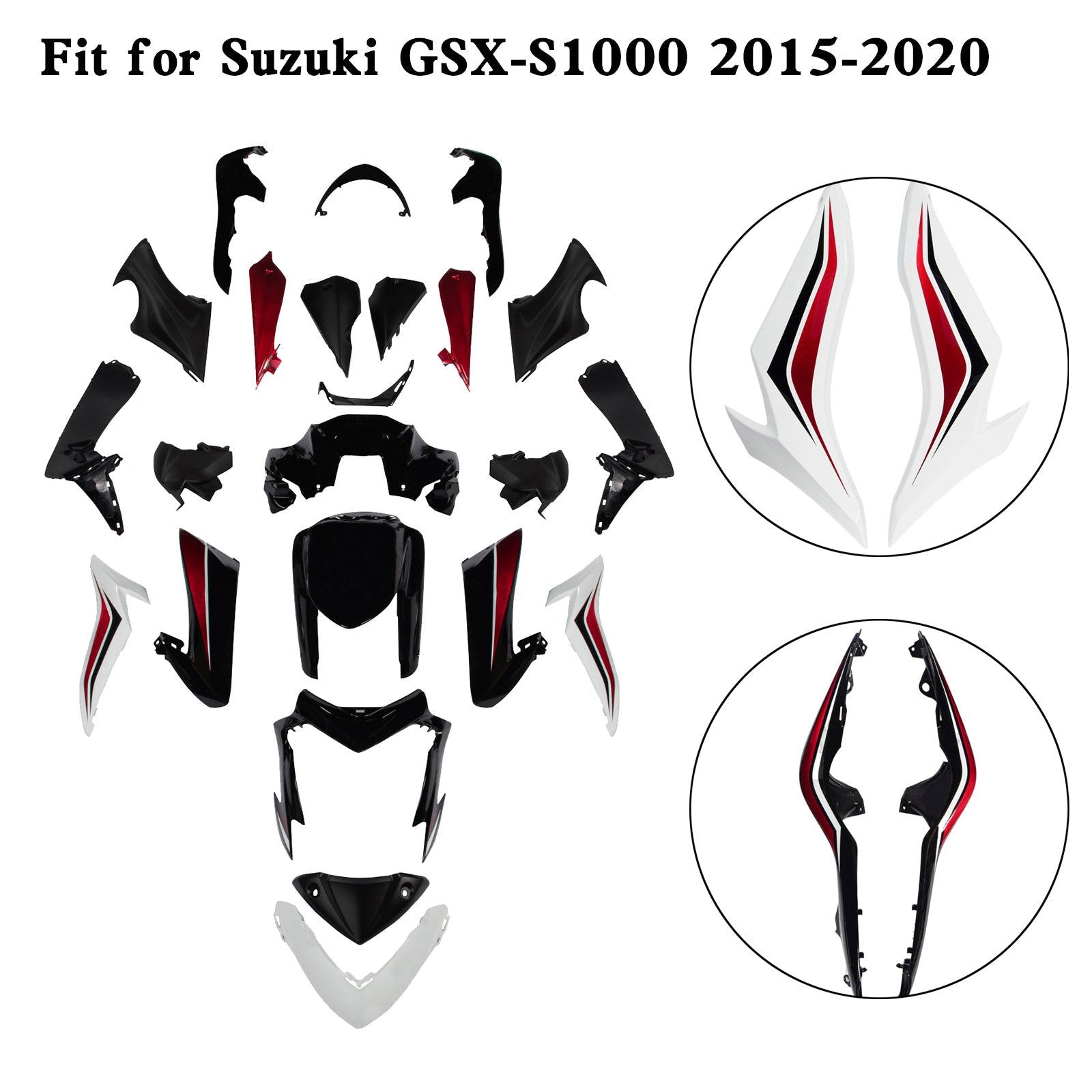 Kit Carenado Carrocería Plástico Suzuki GSX-S 1000 GSXS 2015-2020