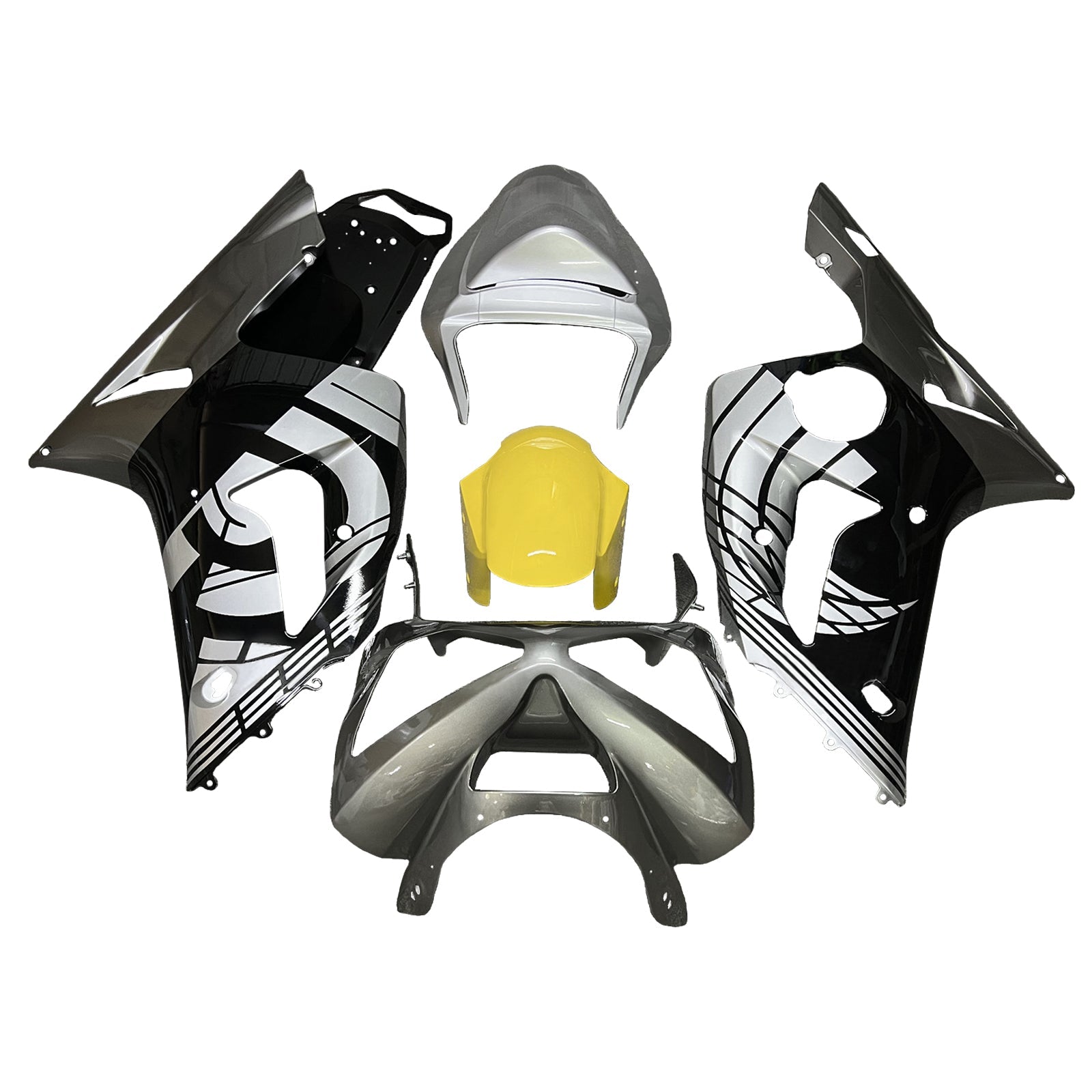 Injection Fairing Kit Bodywork Plastic ABS fit For Kawasaki ZX6R 636 2003-2004