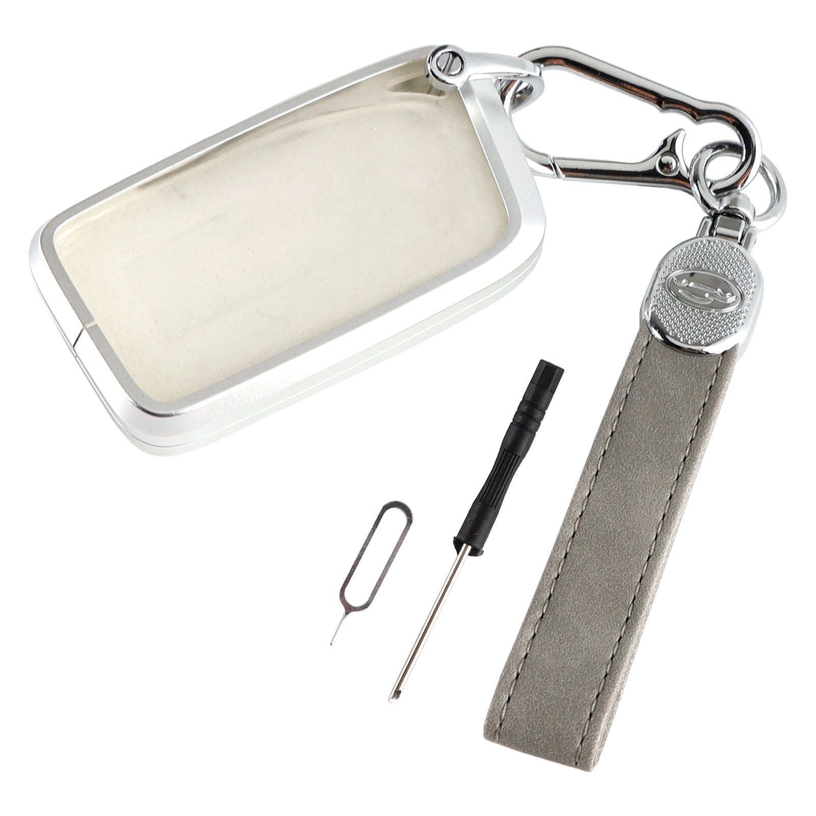 Lexus IS GS ES RX Alloy Aluminum TPU Soft Film Car Key Gray Case Cover