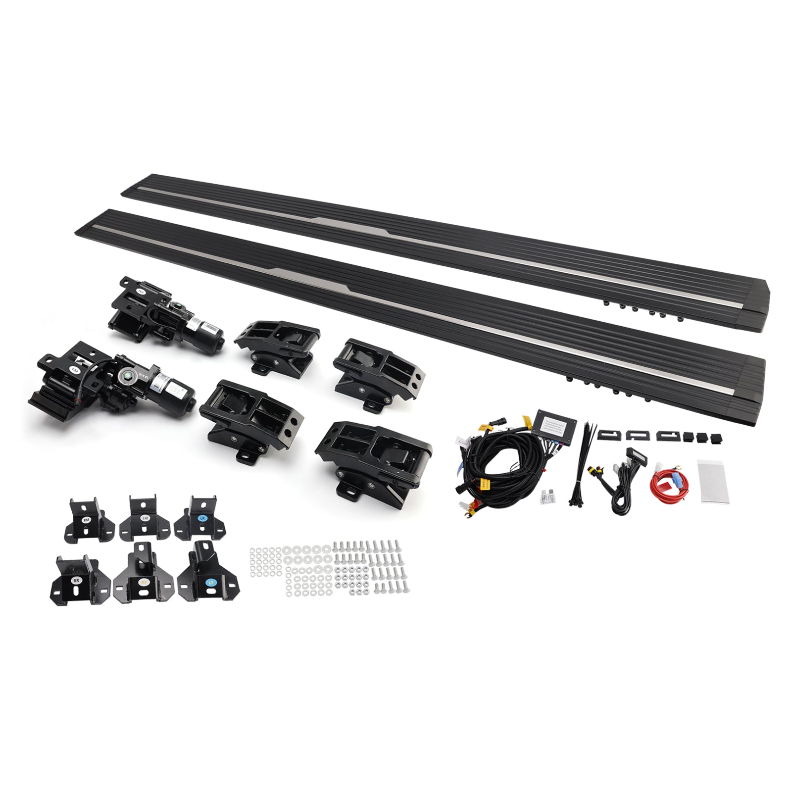 For Ford Ranger T7/T8 2020 Electric Power Running Boards with LED Truck Step Lights