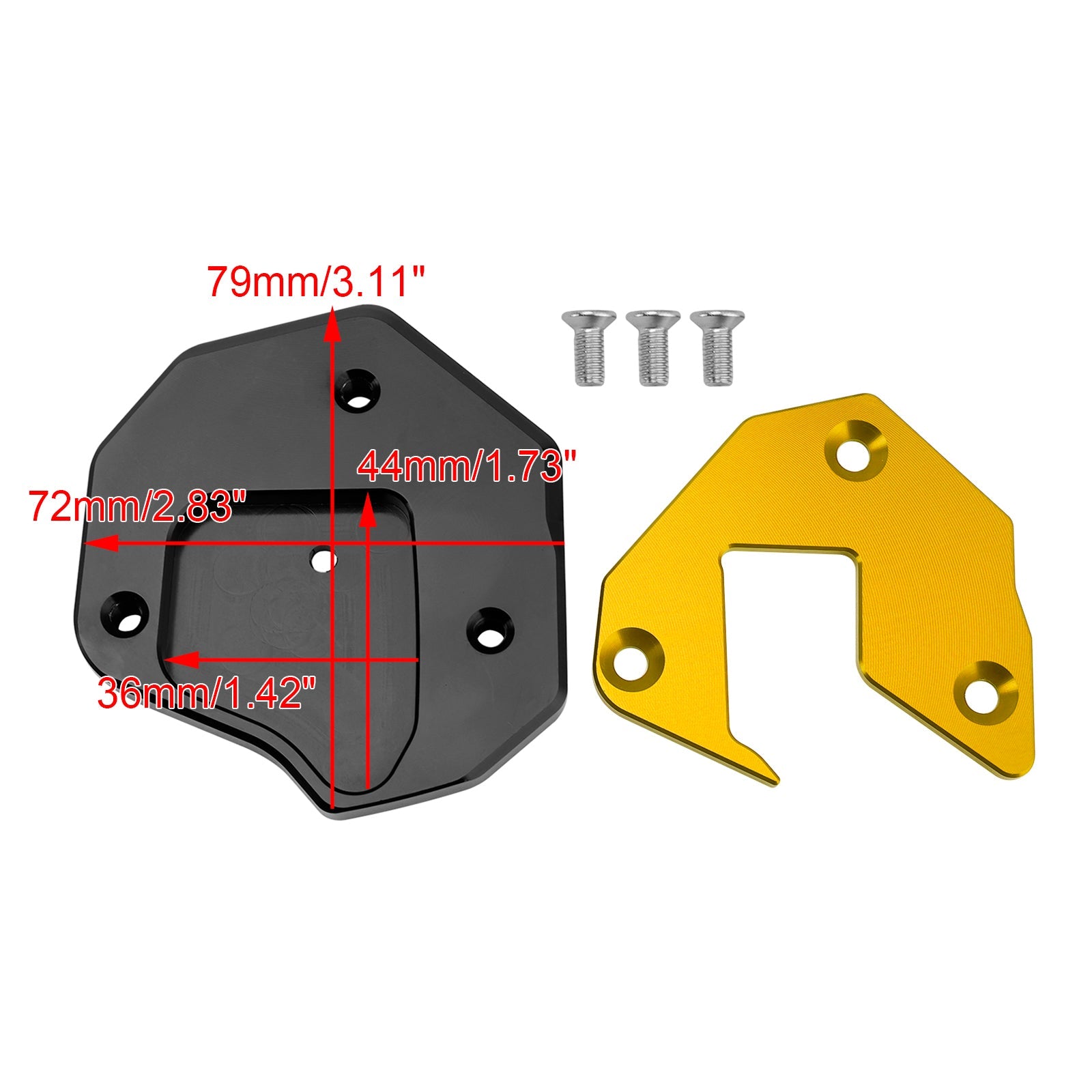 2008-2020 Suzuki GSXR1300R Kickstand Enlarge Plate Pad
