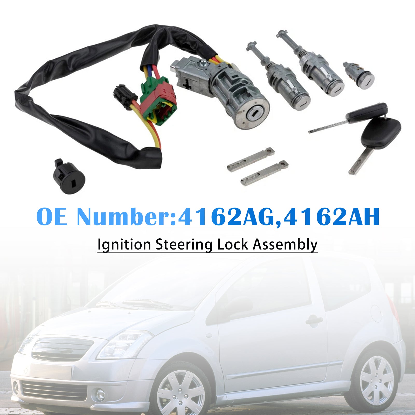 2003-on Citroen C2 Ignition Steering Lock Assembly 4162AG