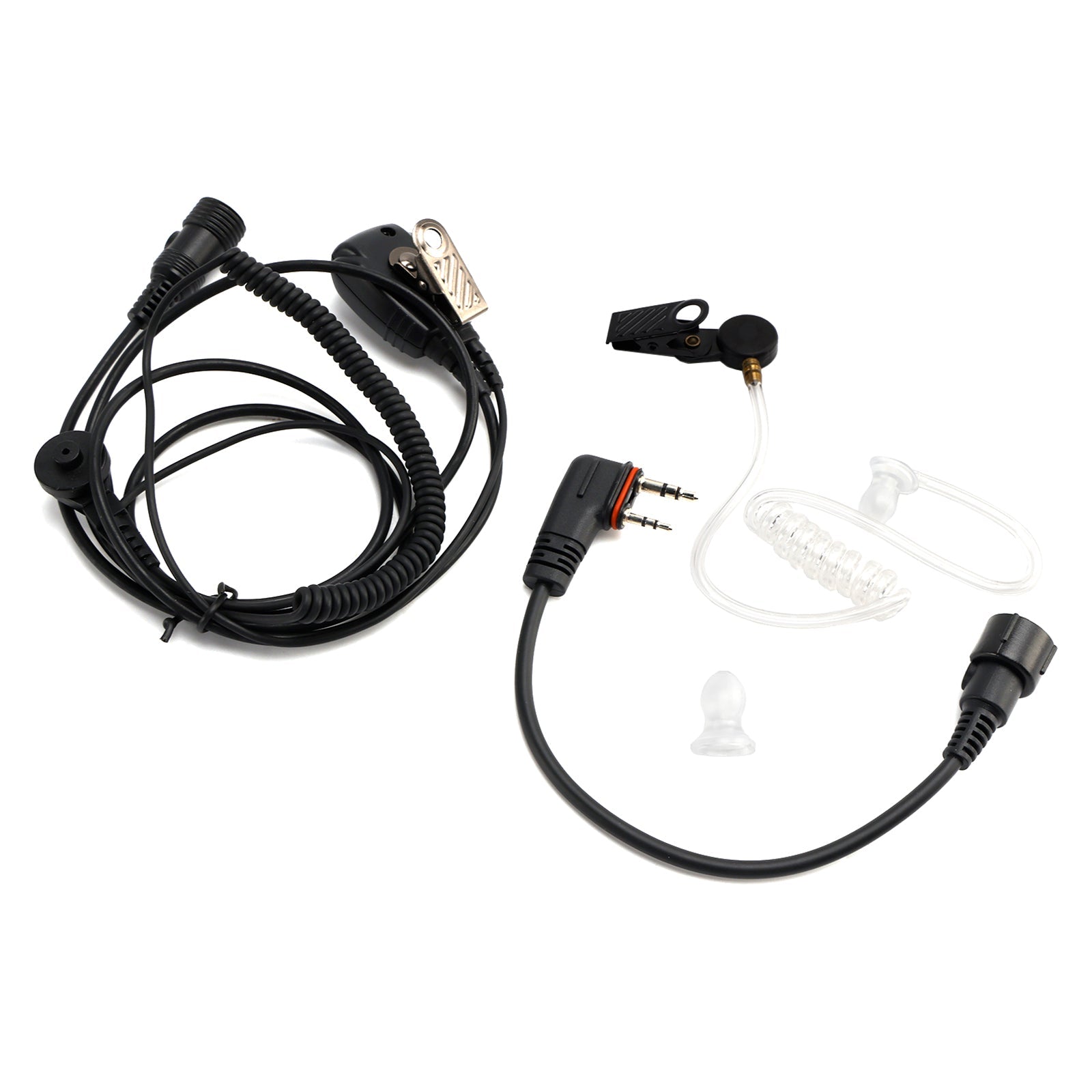102B Transparent Air Tube Earphone In-ear with A24 Line For ICOM A25CE A25N A24