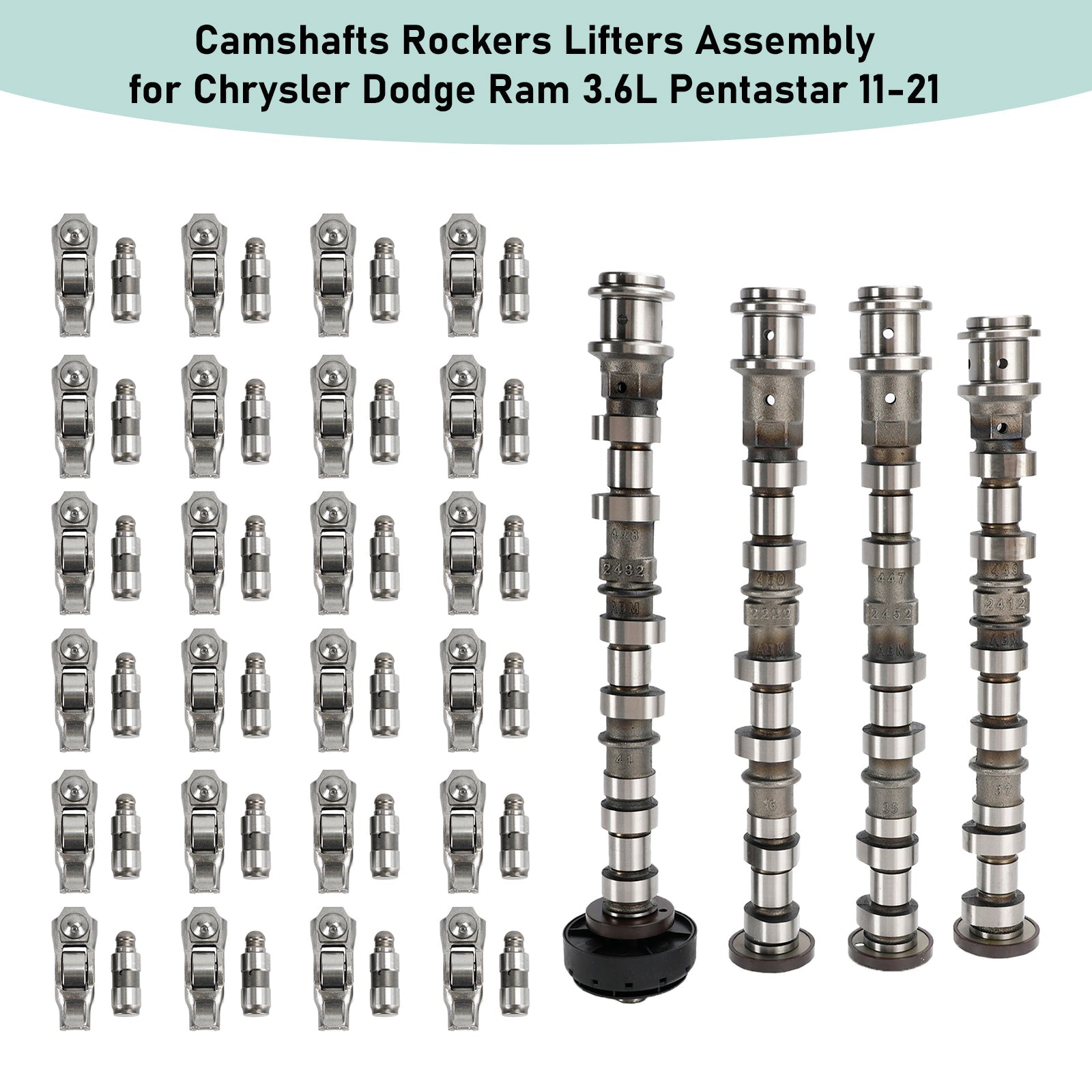 Camshafts Rockers Lifters Assembly for Chrysler Dodge Ram 3.6L Pentastar 11-21