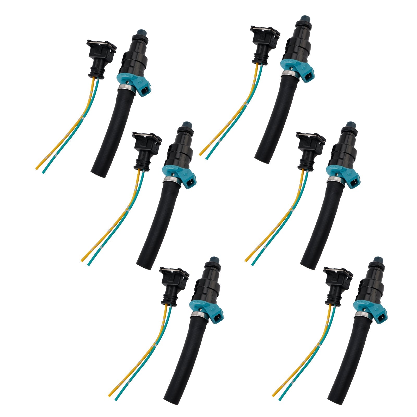 Mercedes-Benz 280SEL 450SE 280SEL 4.5L V8 6PCS Fuel Injector 0280150036