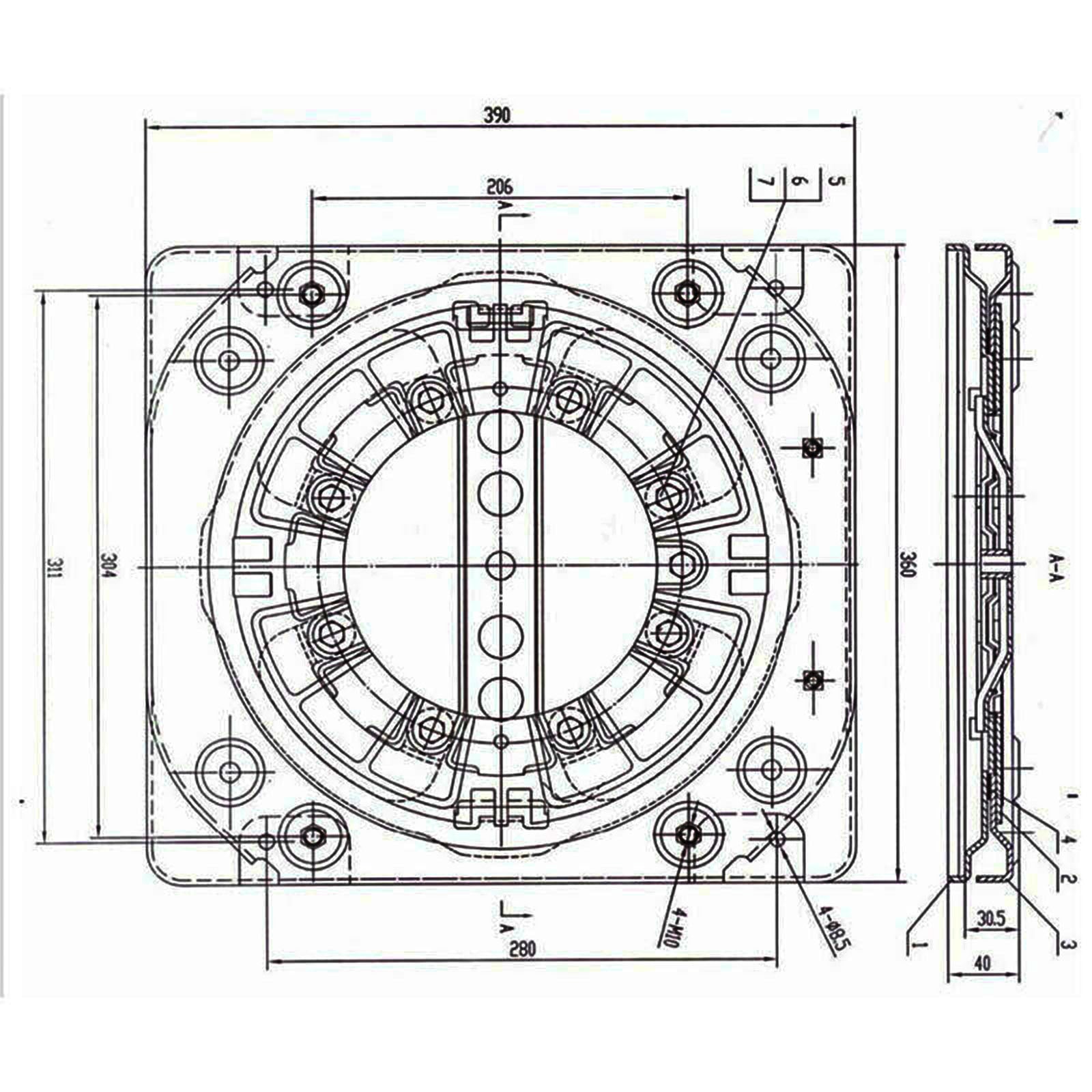 Modificación universal del chasis de la furgoneta camper del plato giratorio del asiento de la autocaravana