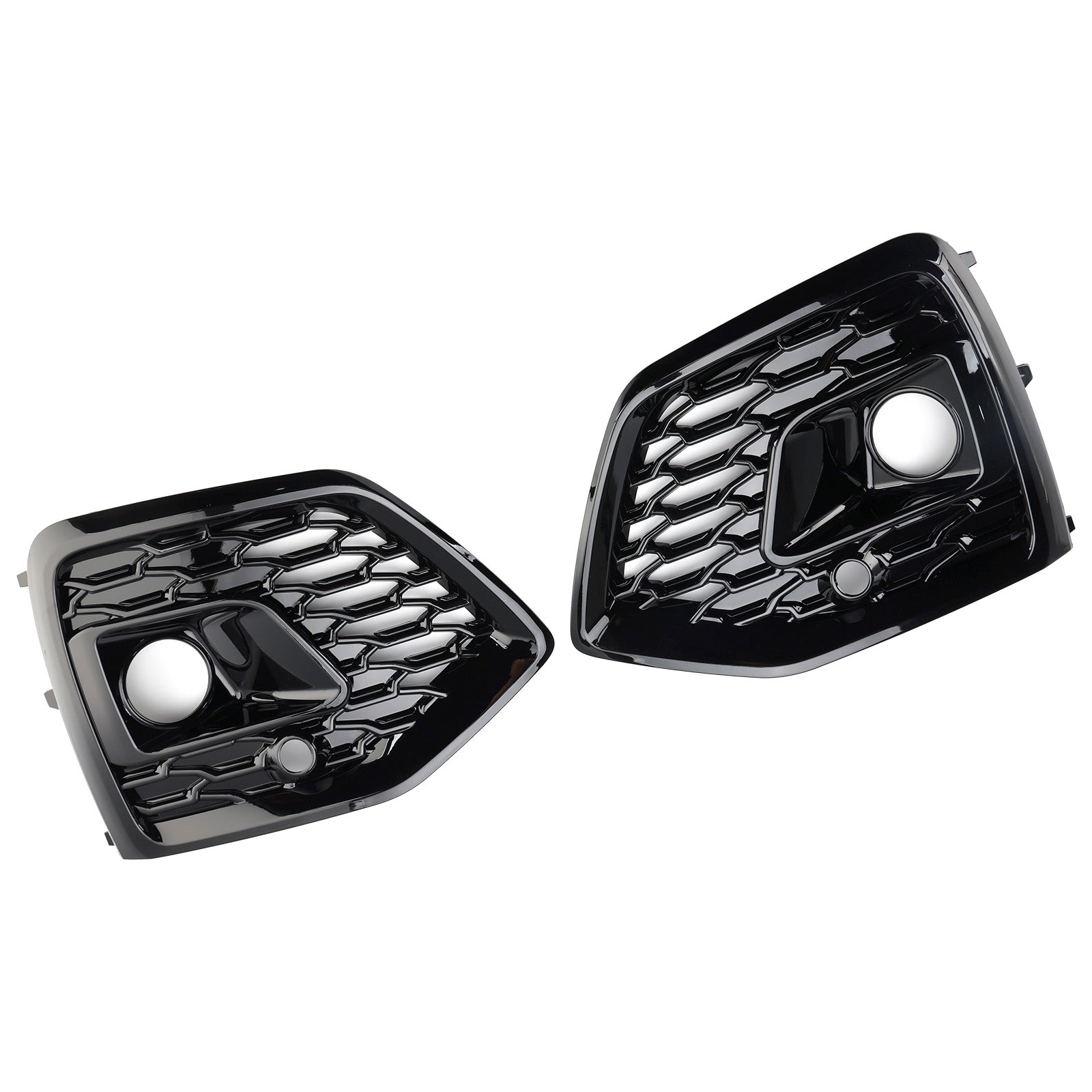 2021-2025 Audi Q5 SQ5 S-Line RSQ5 Style Front Fog Lamp Grille Cover Black