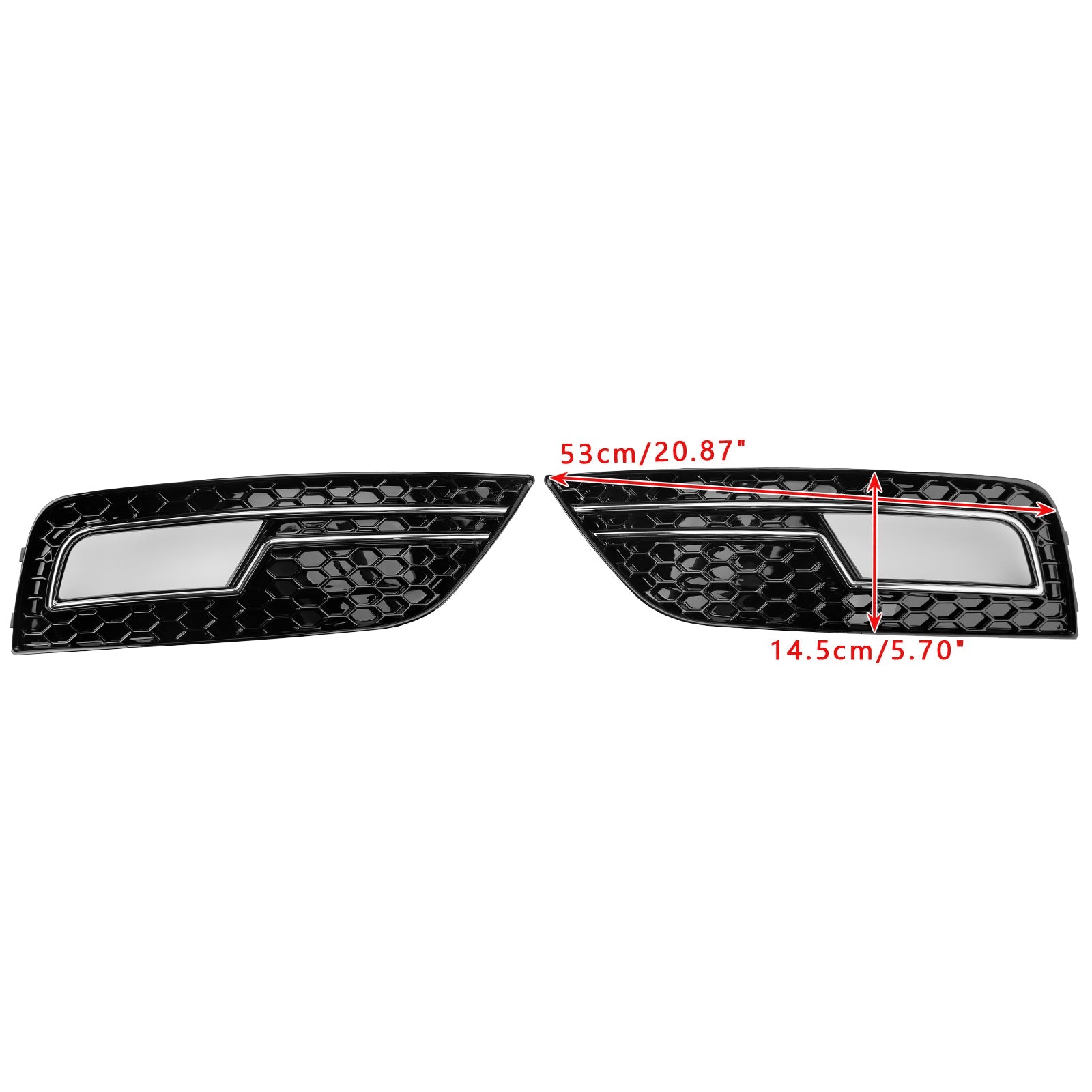 2013-2015 Audi A4 B8.5 Chrome Fog Light Cover Grille Standard Bumper