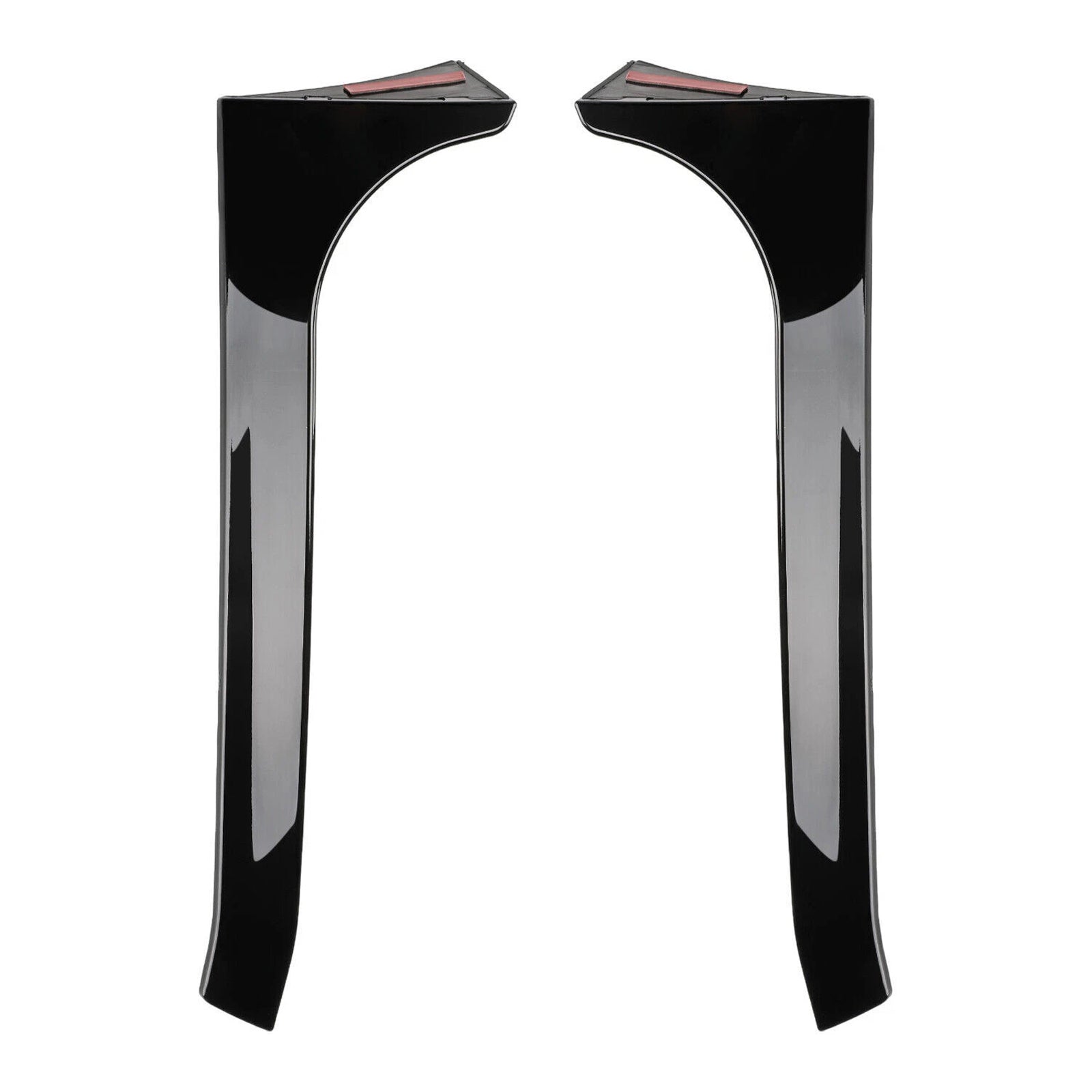 2008-2013 VW Golf MK6 GTI Gloss Black Pair Rear Window Side Wing Spoiler