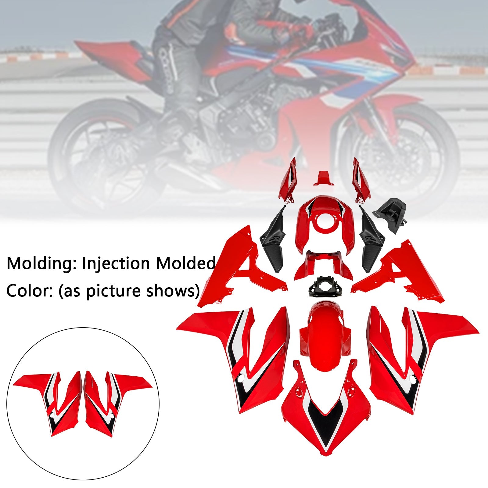 Injection ABS Plastic Bodywork Fairing Kit for Honda CBR650R 2024-2025