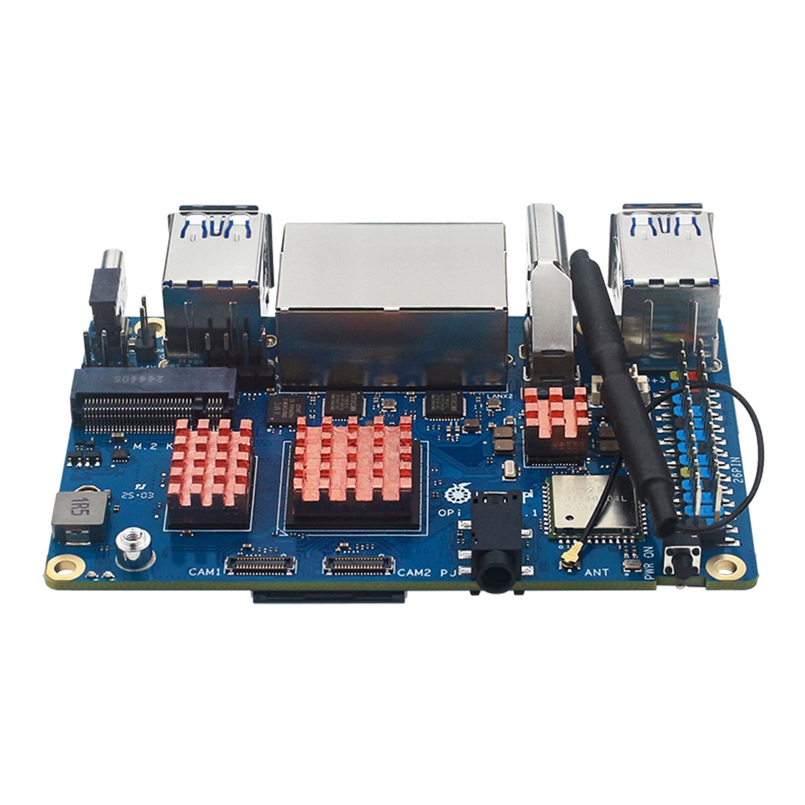 Radiator Orange Pi RV2 Development Board Pure Copper Heat Sink Adhesive Cooler