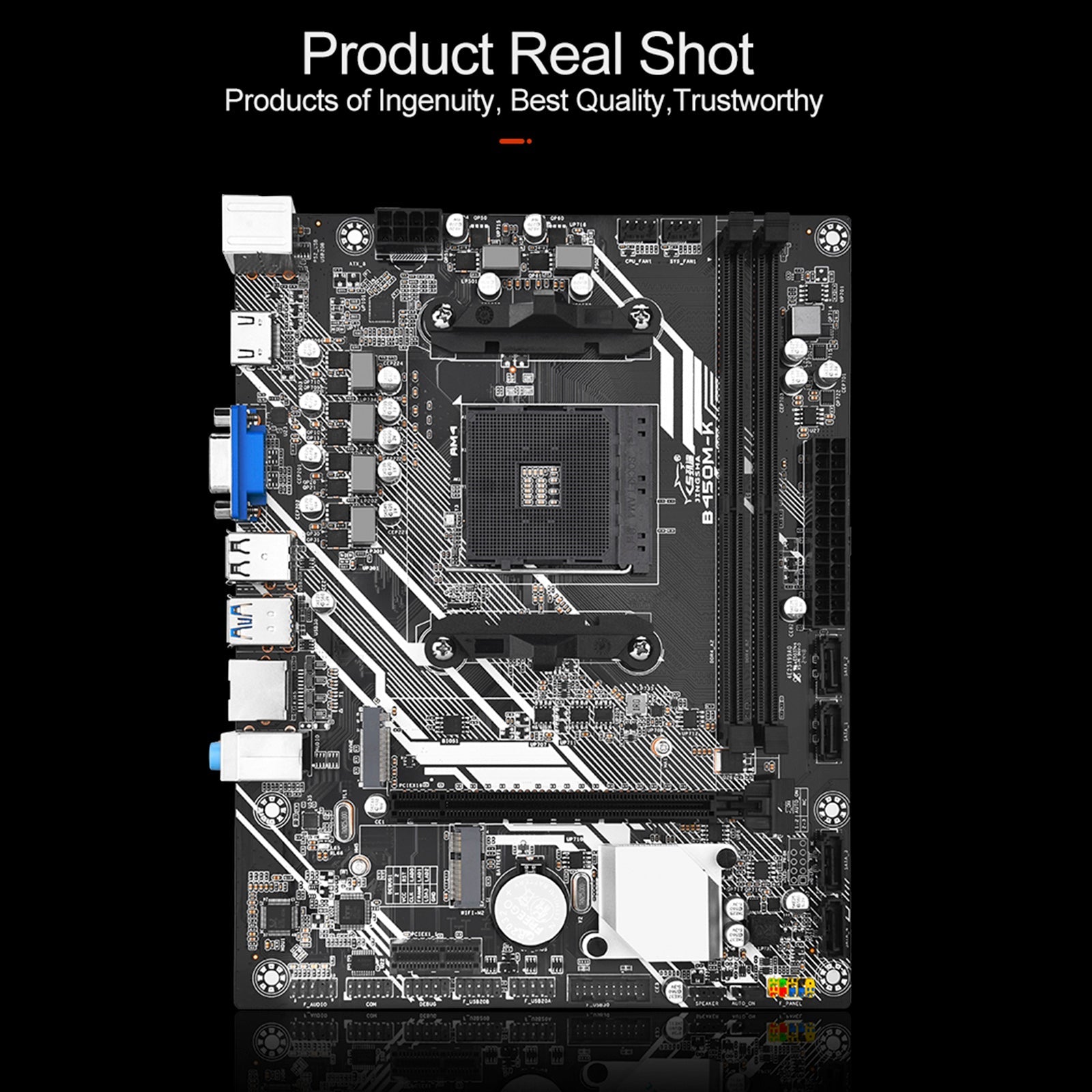 B450M-K Computer Motherboard Desktop DDR4 AM4 CPU WIFI NVME Gigabit Network Card