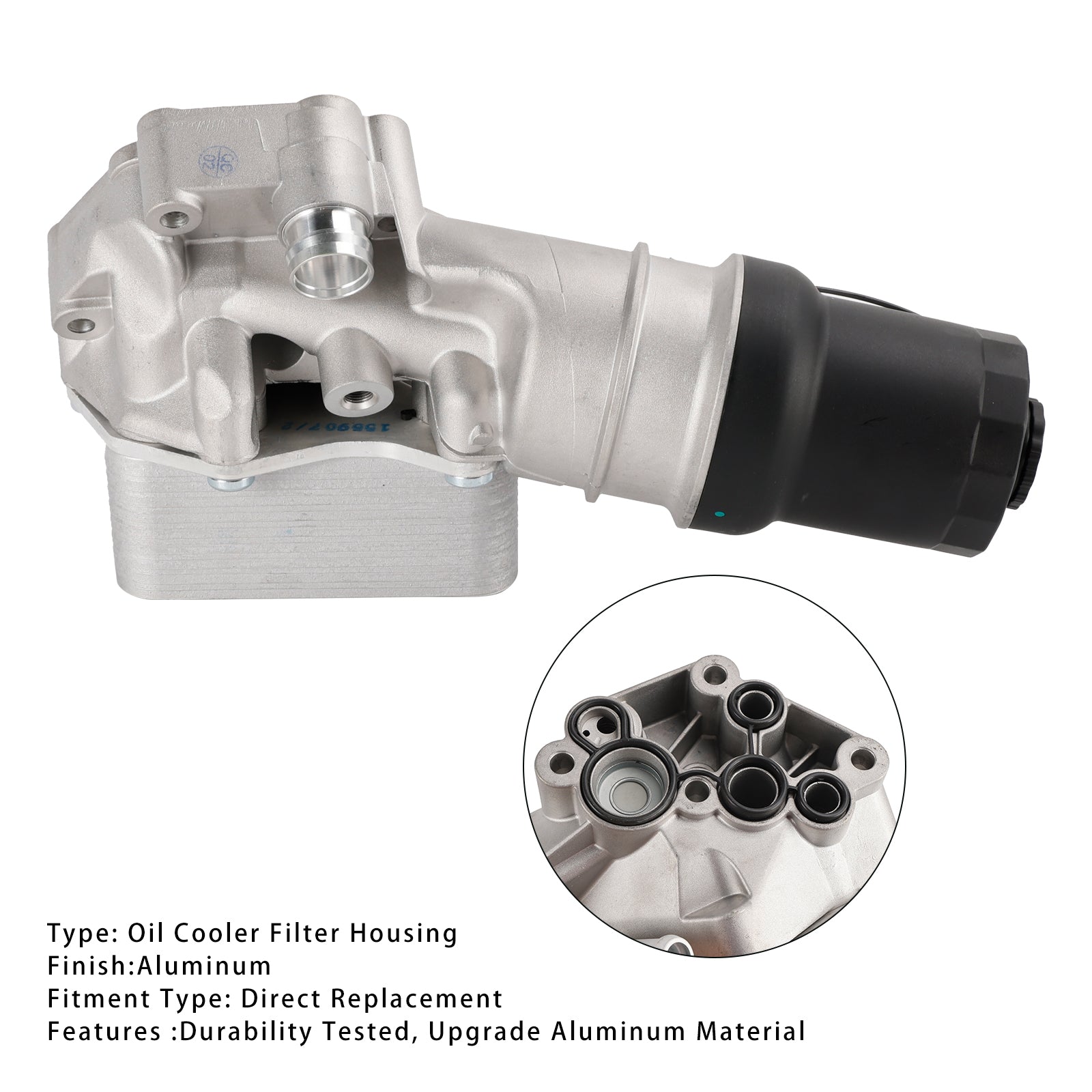 2010-2014 Volkswagen Golf 5L 5 Cylinder Upgrade Oil Cooler Filter Housing 07K115397D 07K115397A