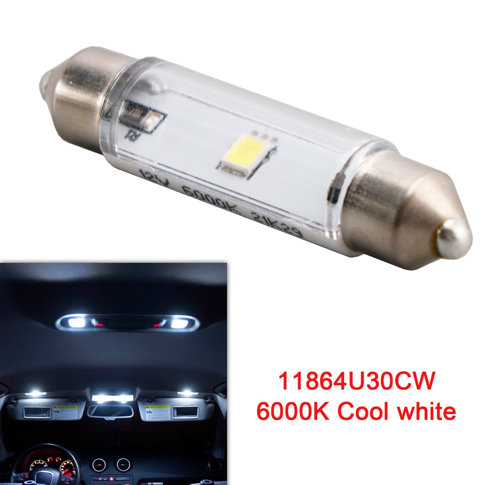 Car Light LED-Fest Ultinon Pro3000 43MM 11864U30CW For PHILIPS
