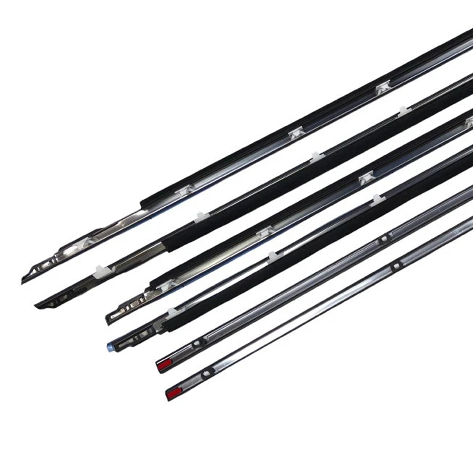 6PCS Door Belt Molding Fit For Toyota Land Cruiser 80 Series 1991-1997