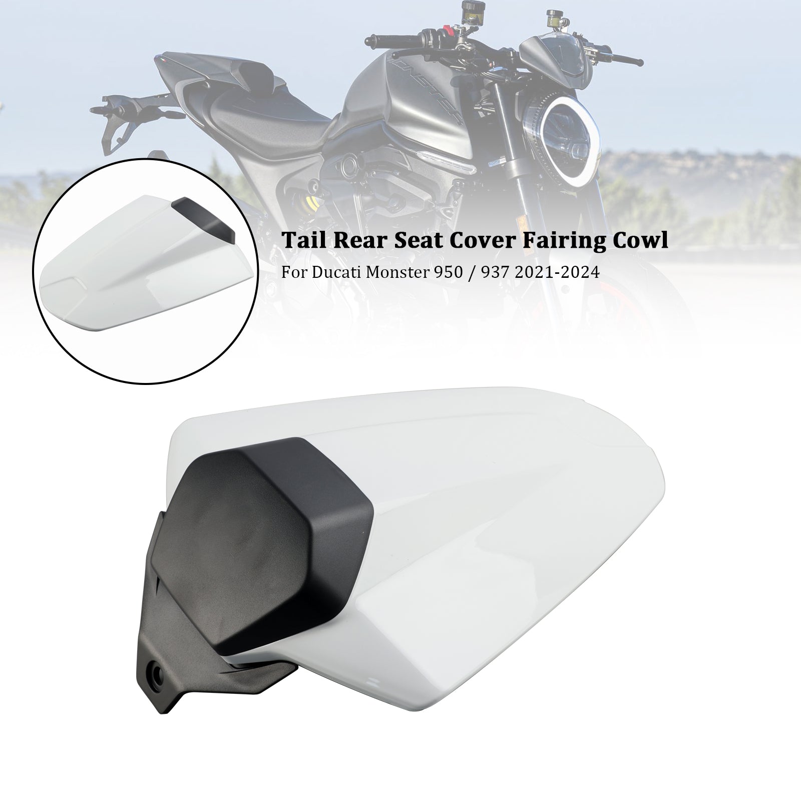 Tail Rear Seat Cover Fairing Cowl For Ducati Monster 950 937 2021-2024