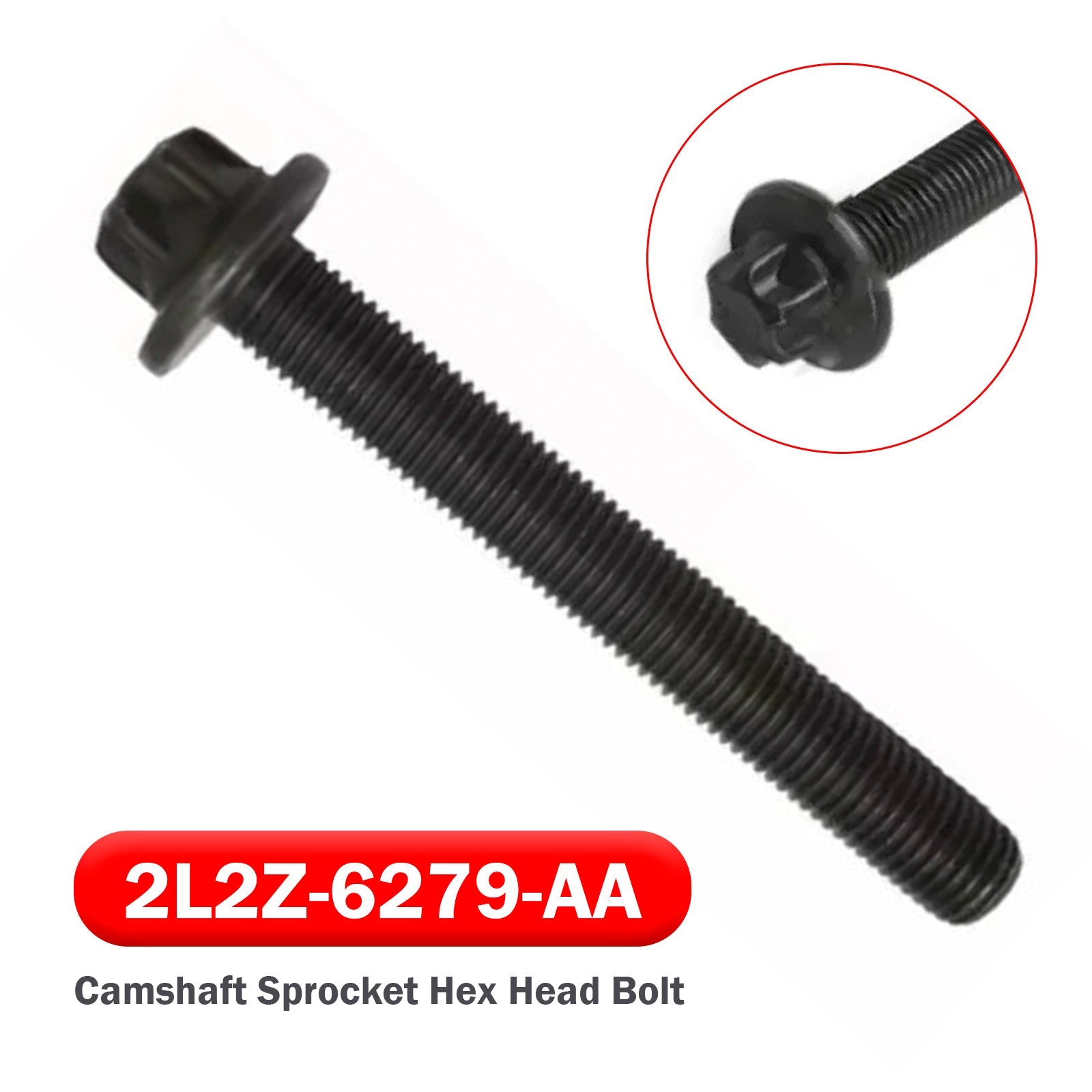 Camshaft Sprocket Hex Head Bolt for Explorer Ranger 4.0L Engine 2L2Z-6279-AA