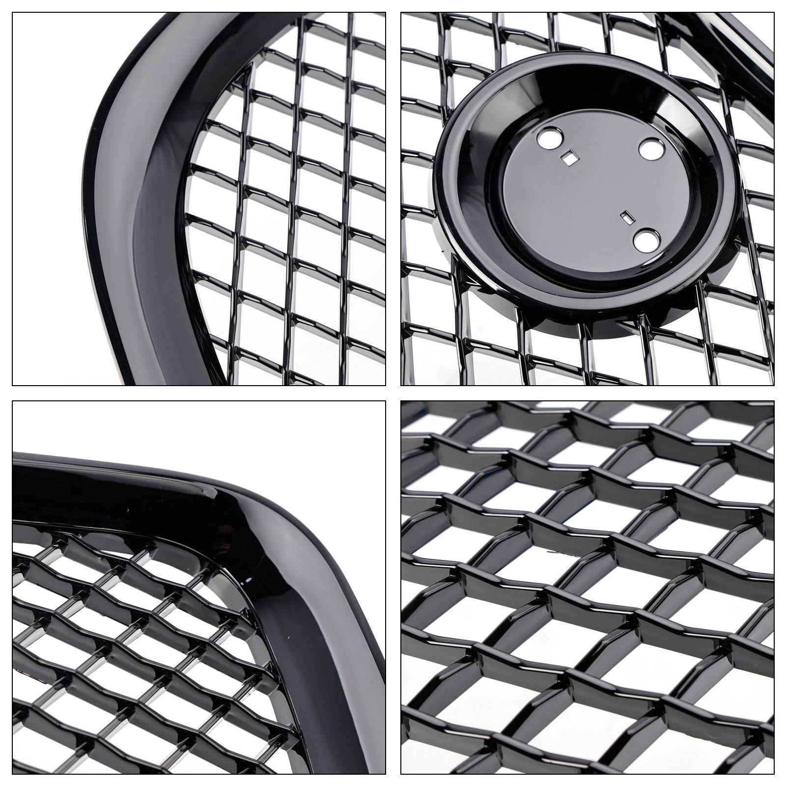 Gloss Black Front Bumper Grill Grille Fit Jaguar XJ 2010-2015