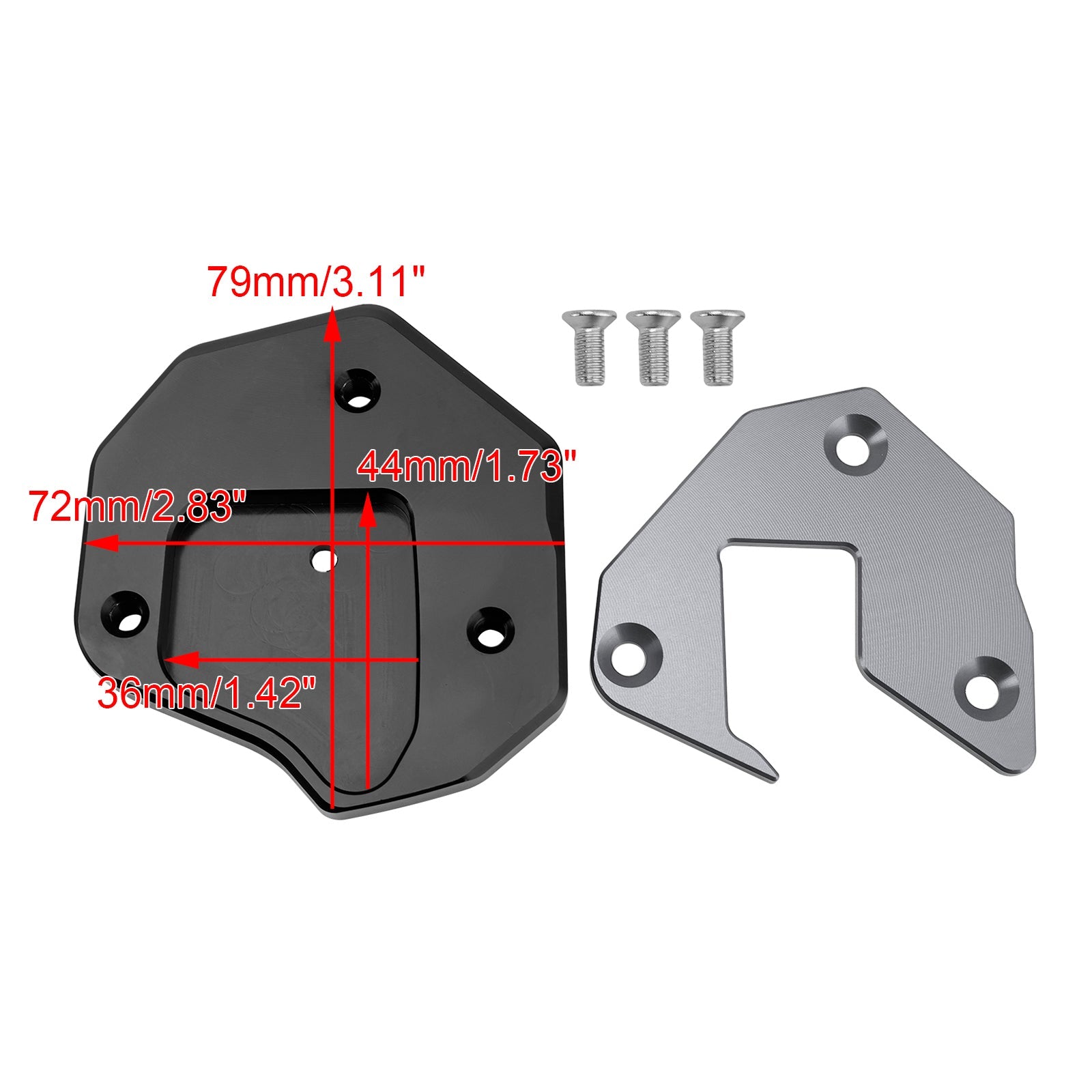 2008-2020 Suzuki GSXR1300R Kickstand Enlarge Plate Pad