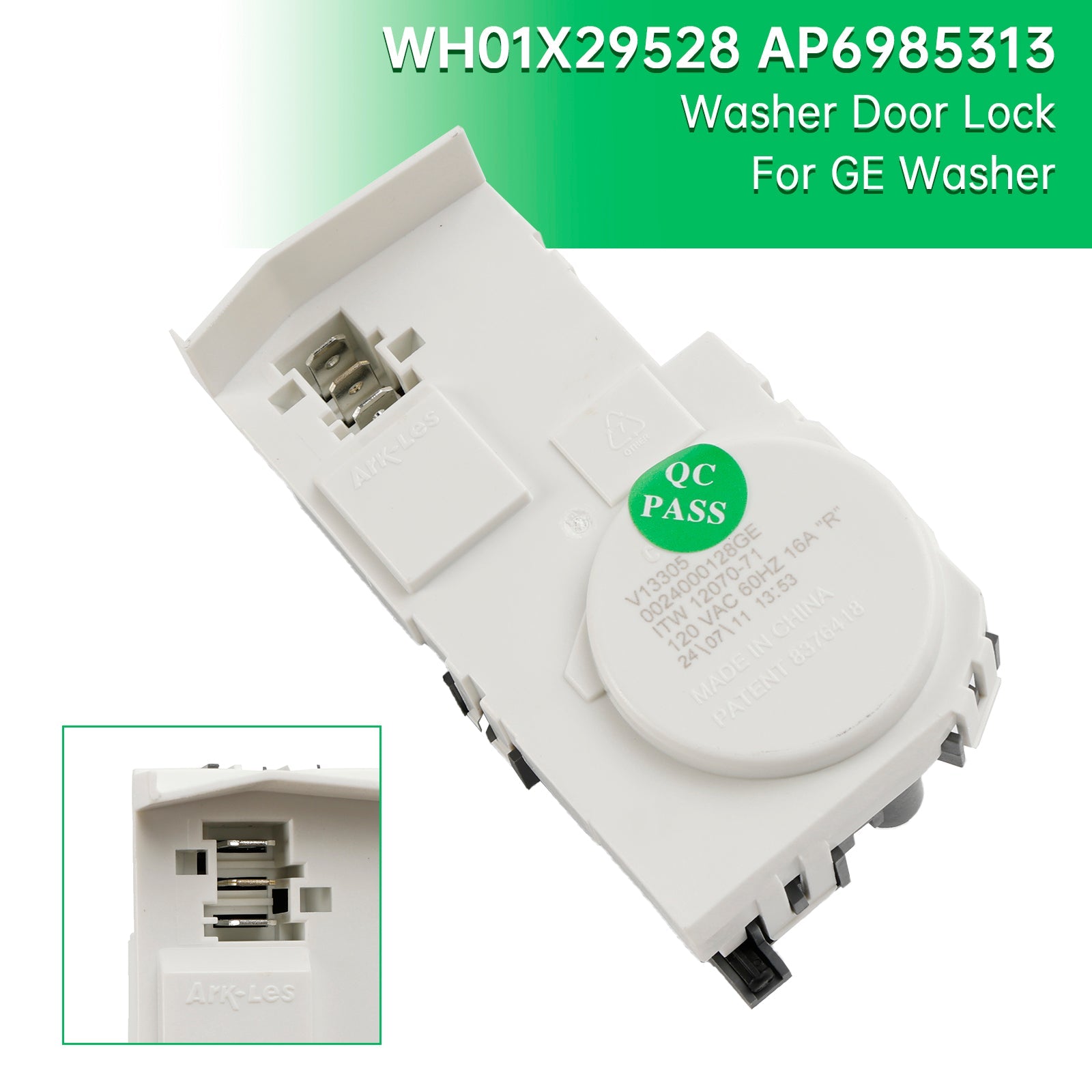 WH01X29528 AP6985313 Washer Door Lock for GE Washing Machine