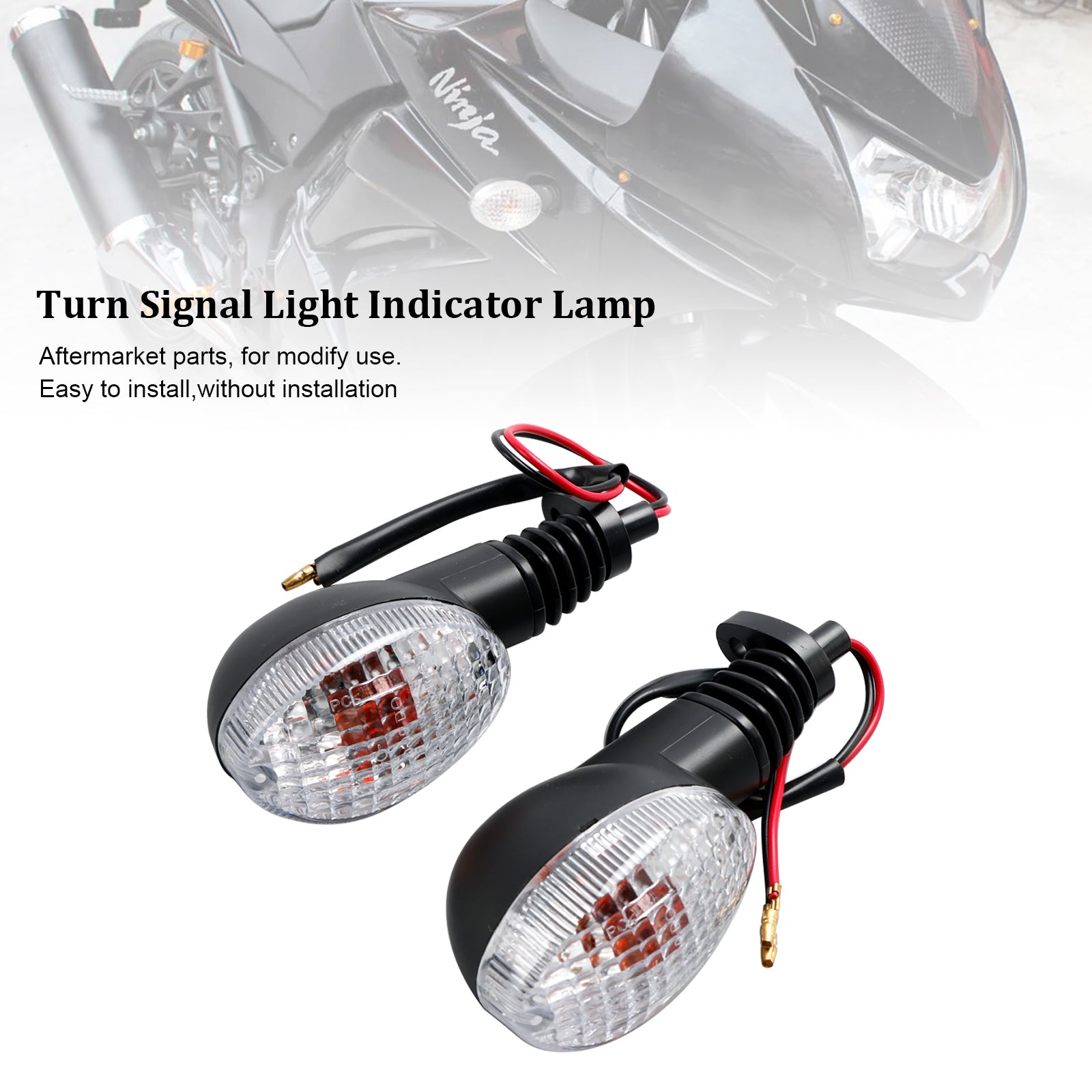 Turn Signal Light Indicator Lamp For KAWASAKI NINJA250R KLX 125 150 250 300