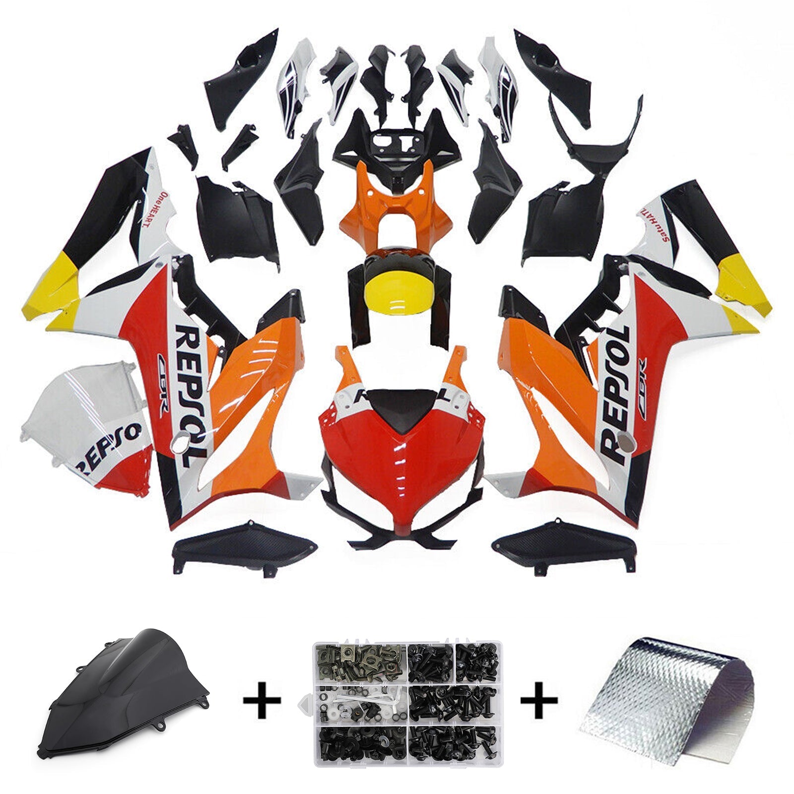 Honda CBR650R 2019-2020 Fairing Kit Bodywork Plastic ABS