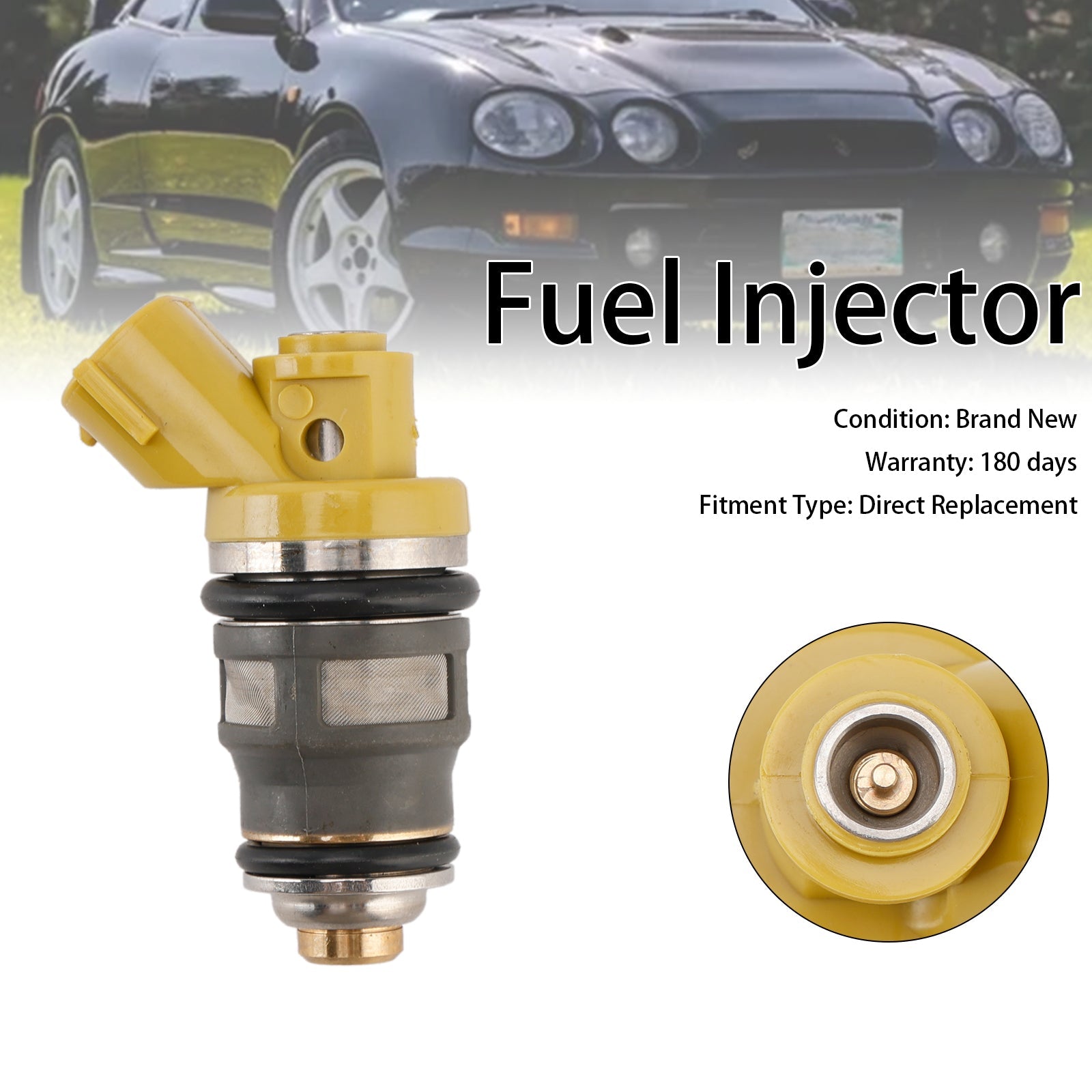 1PCS Fuel Injector 1001-87091 Fit Denso 650CC Fit Toyota Supra JZA80 2JZGTE 2JZ