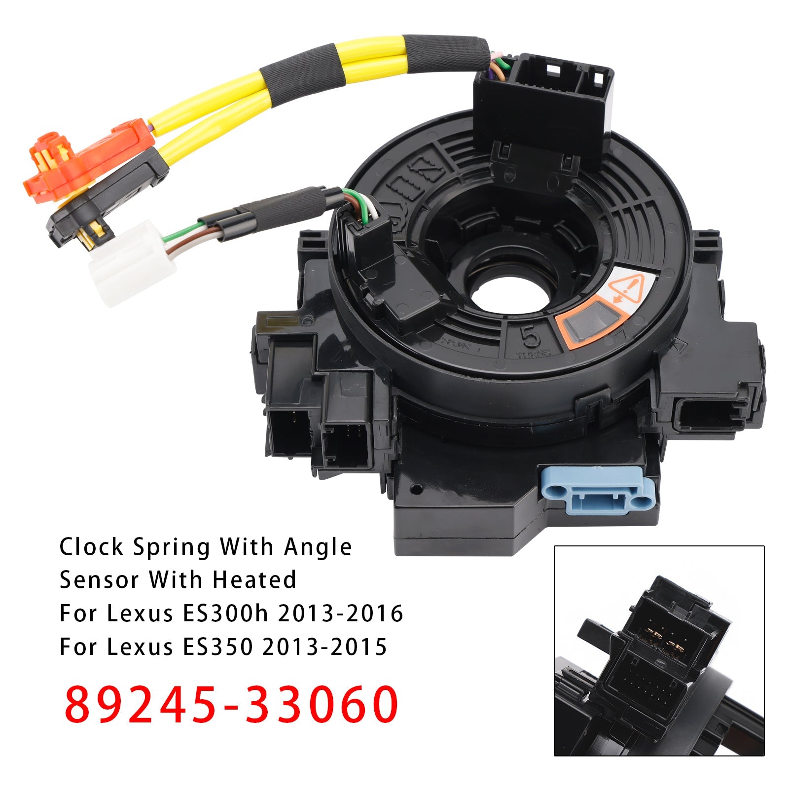 2013-2016 Lexus ES300h Clock Spring With Angle Sensor Heated 89245-33060